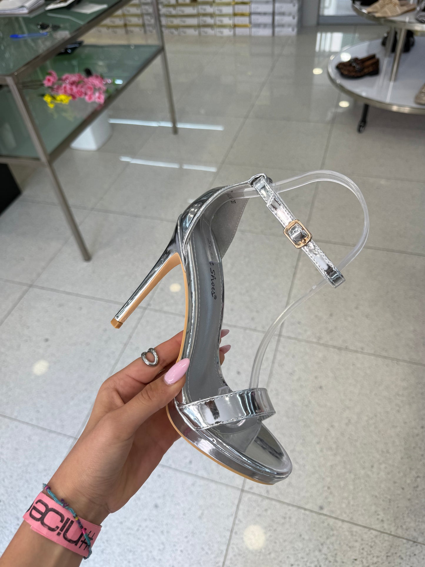 sandali argento metallizzati