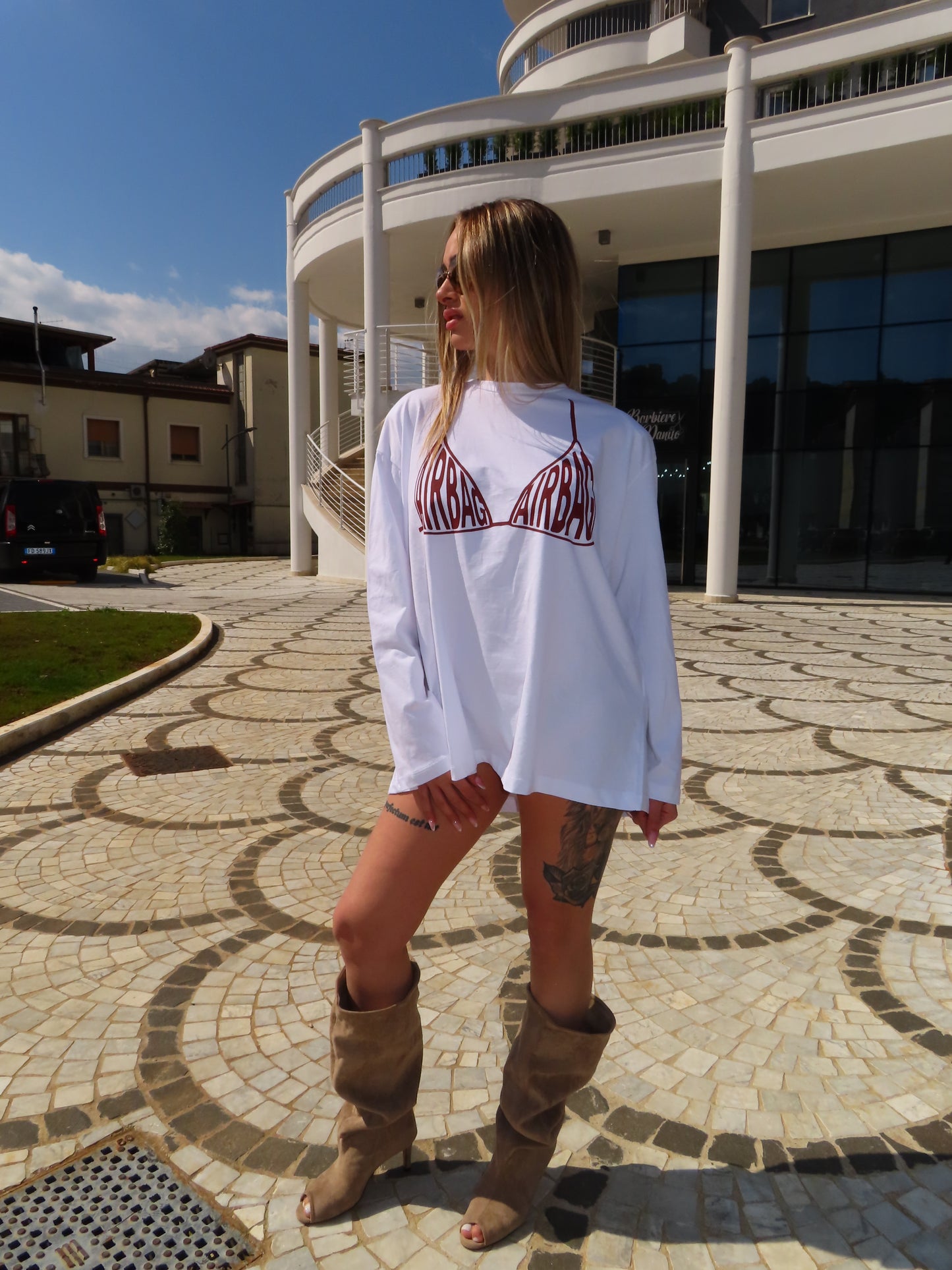 t-shirt AIRBAG bianca