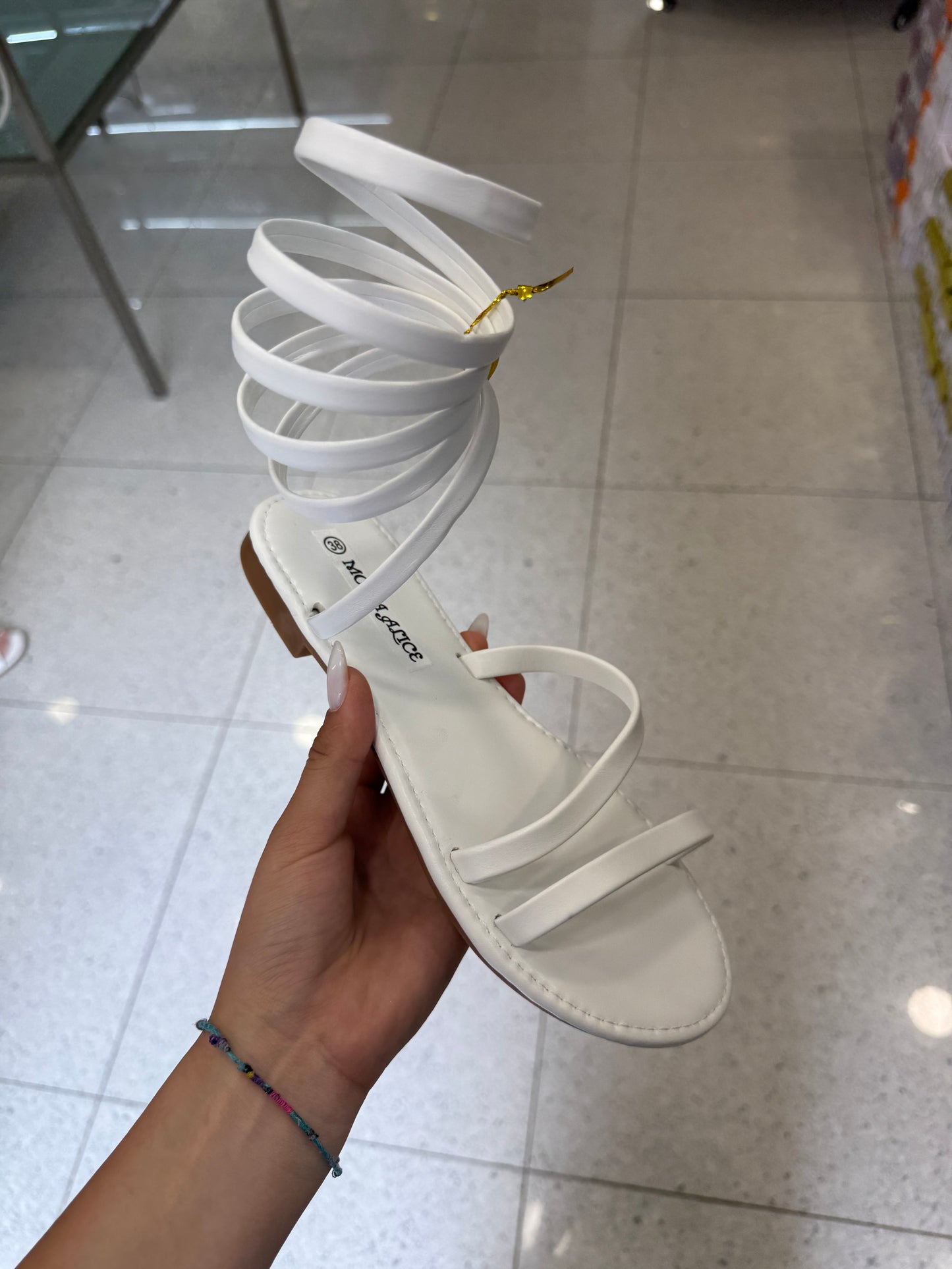sandali SNAKE bianchi