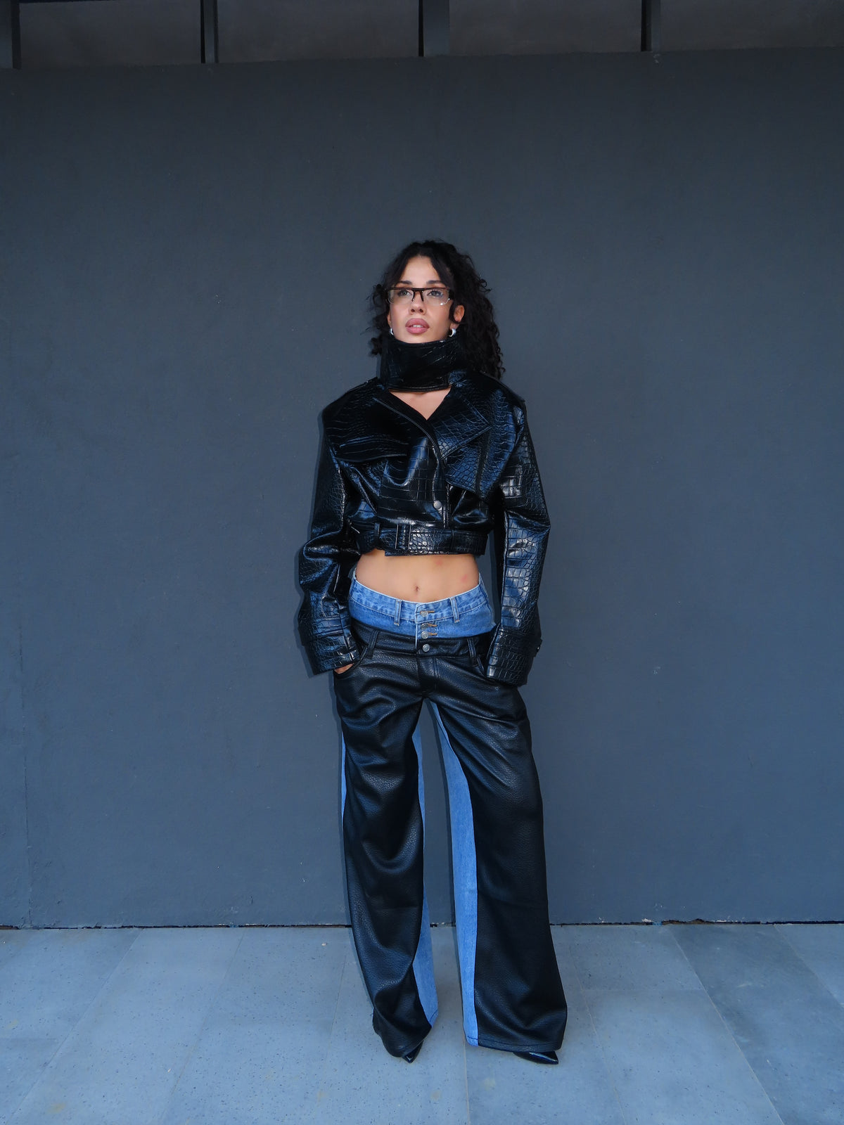 giacca HOE in eco pelle