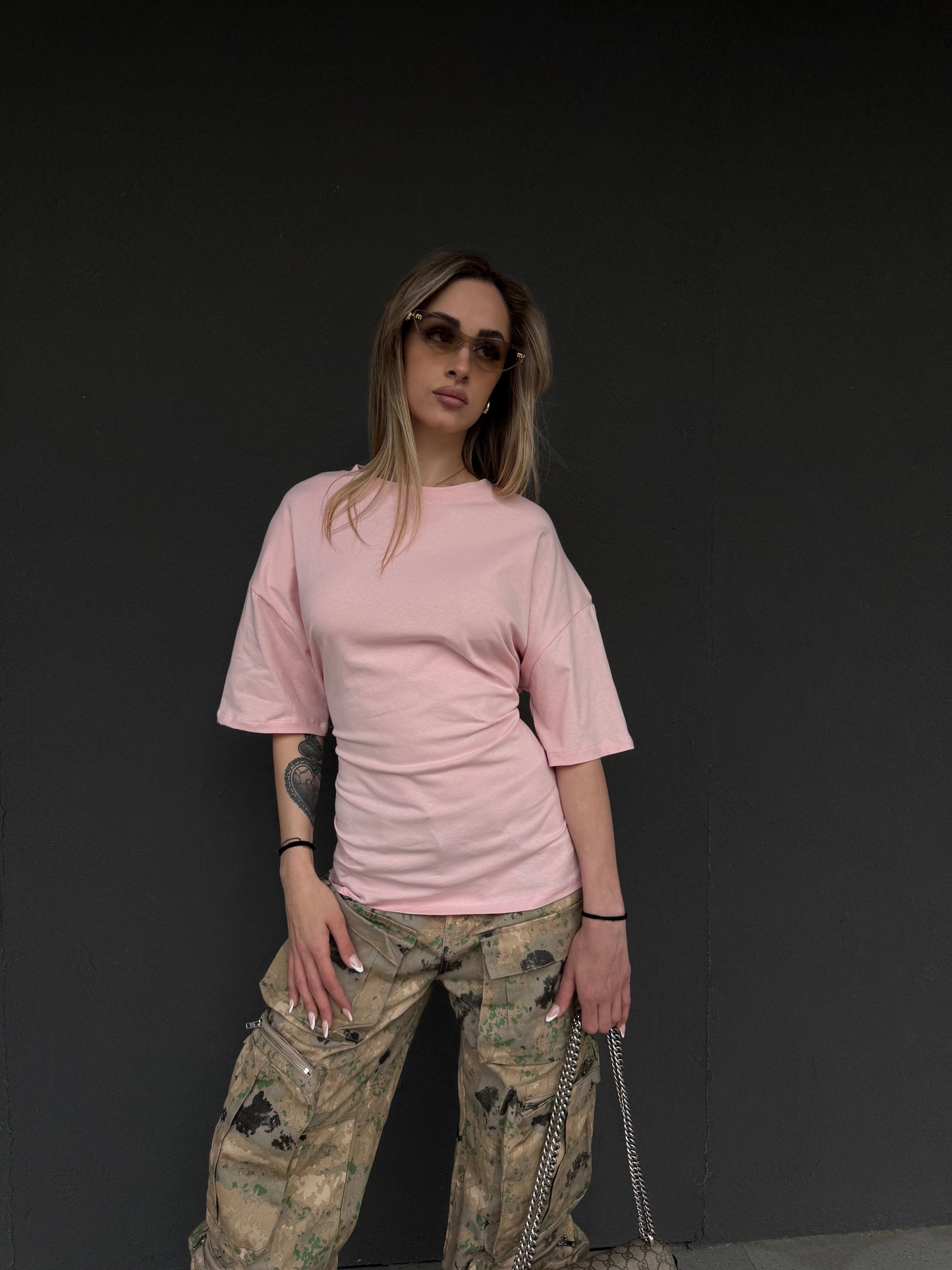 t-shirt POINT rosa