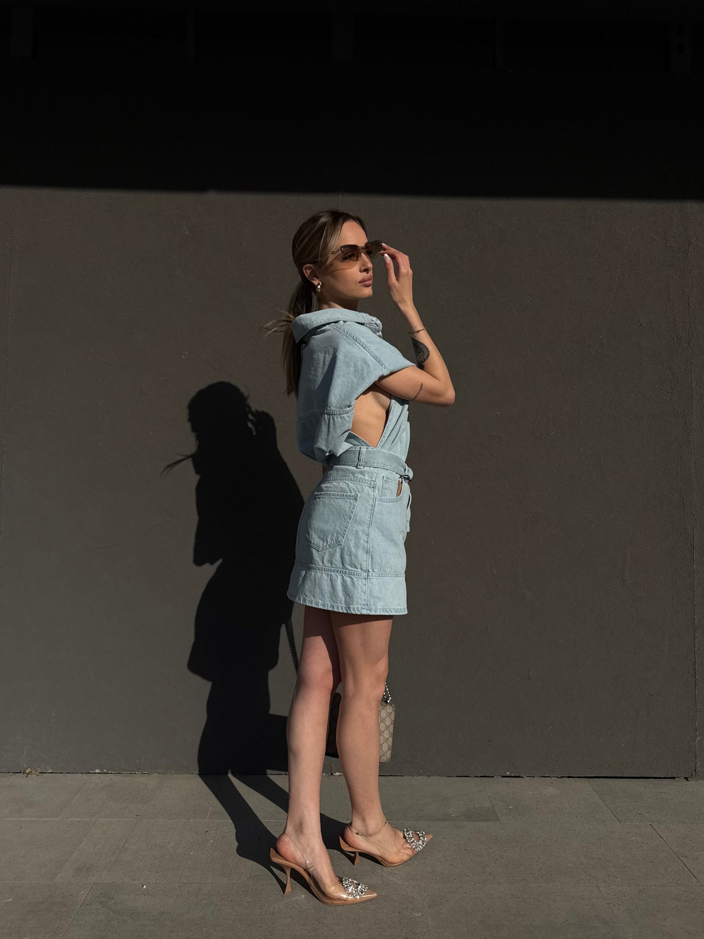 coordinato denim chiaro
