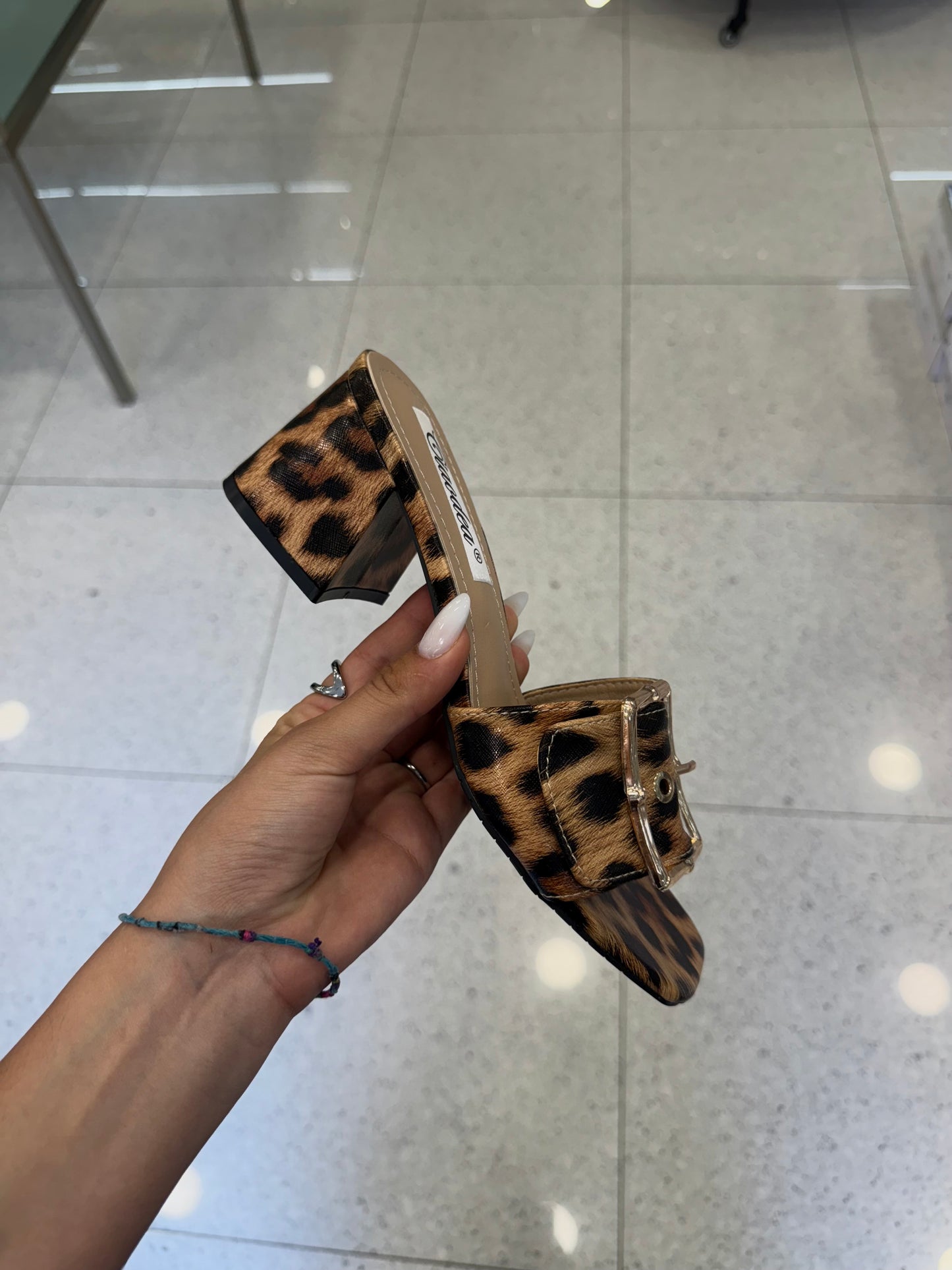 ciabatta LEOPARD con cinturino
