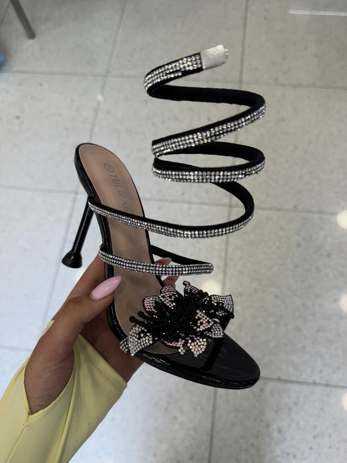 sandali BUTTERFLY neri