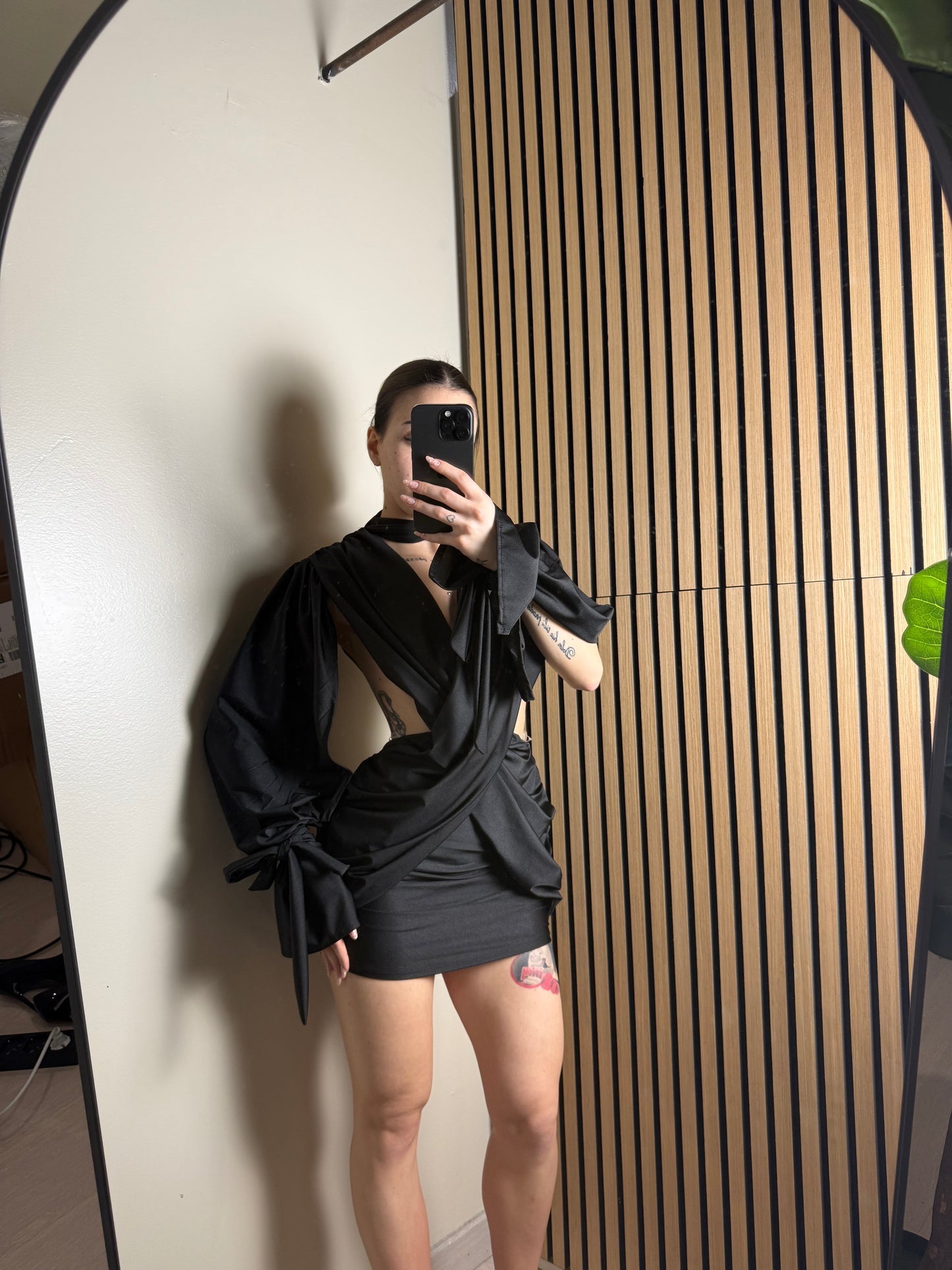 mini dress BANDE nero