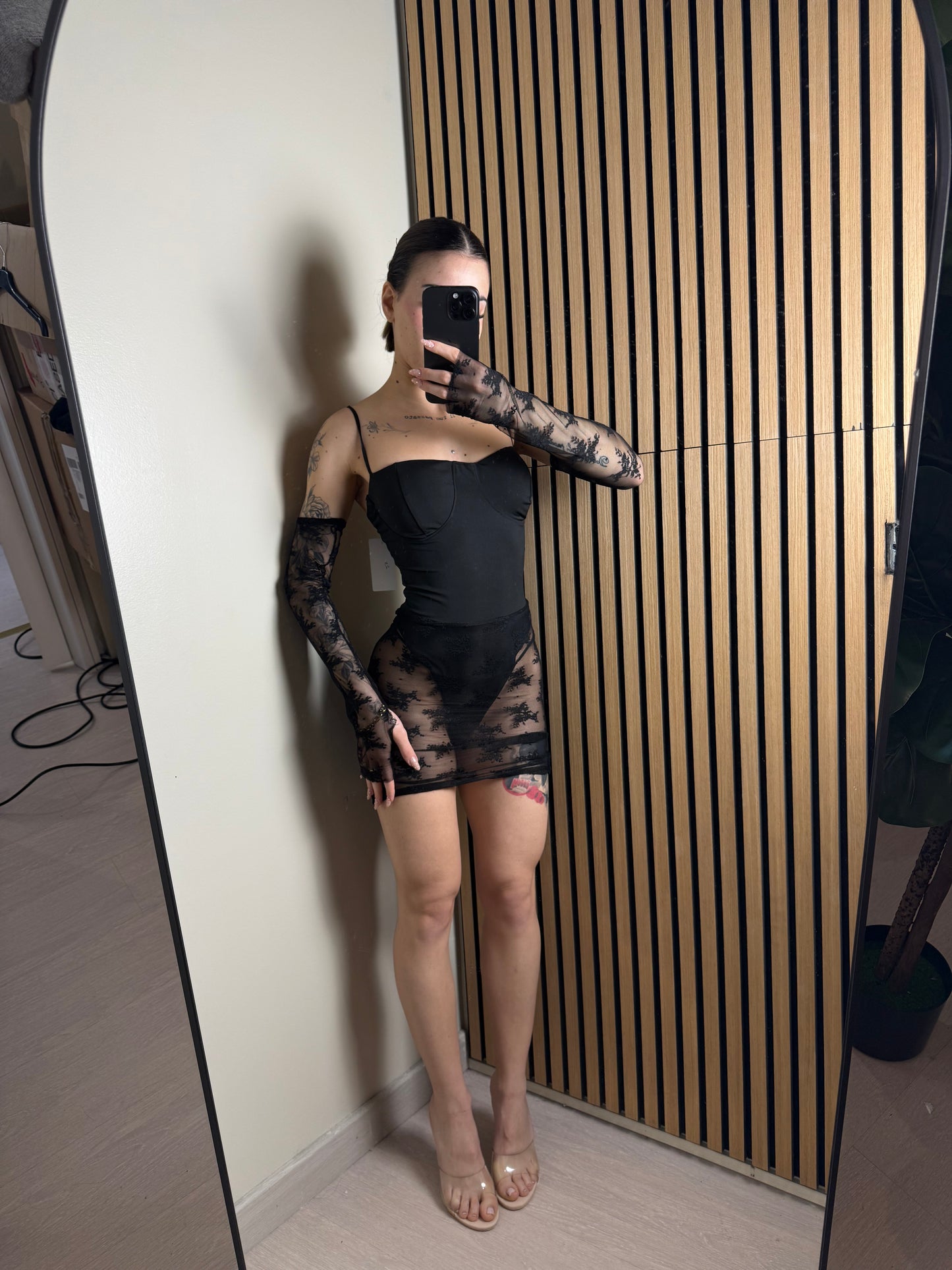 mini dress UNICA nero
