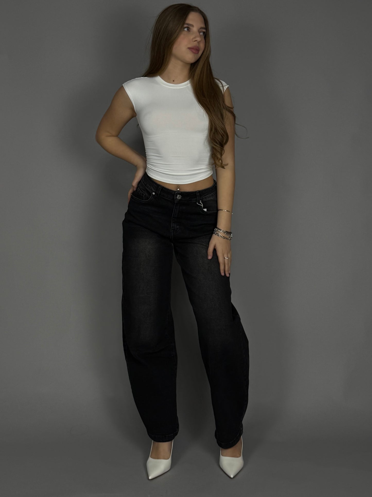 top open back bianco