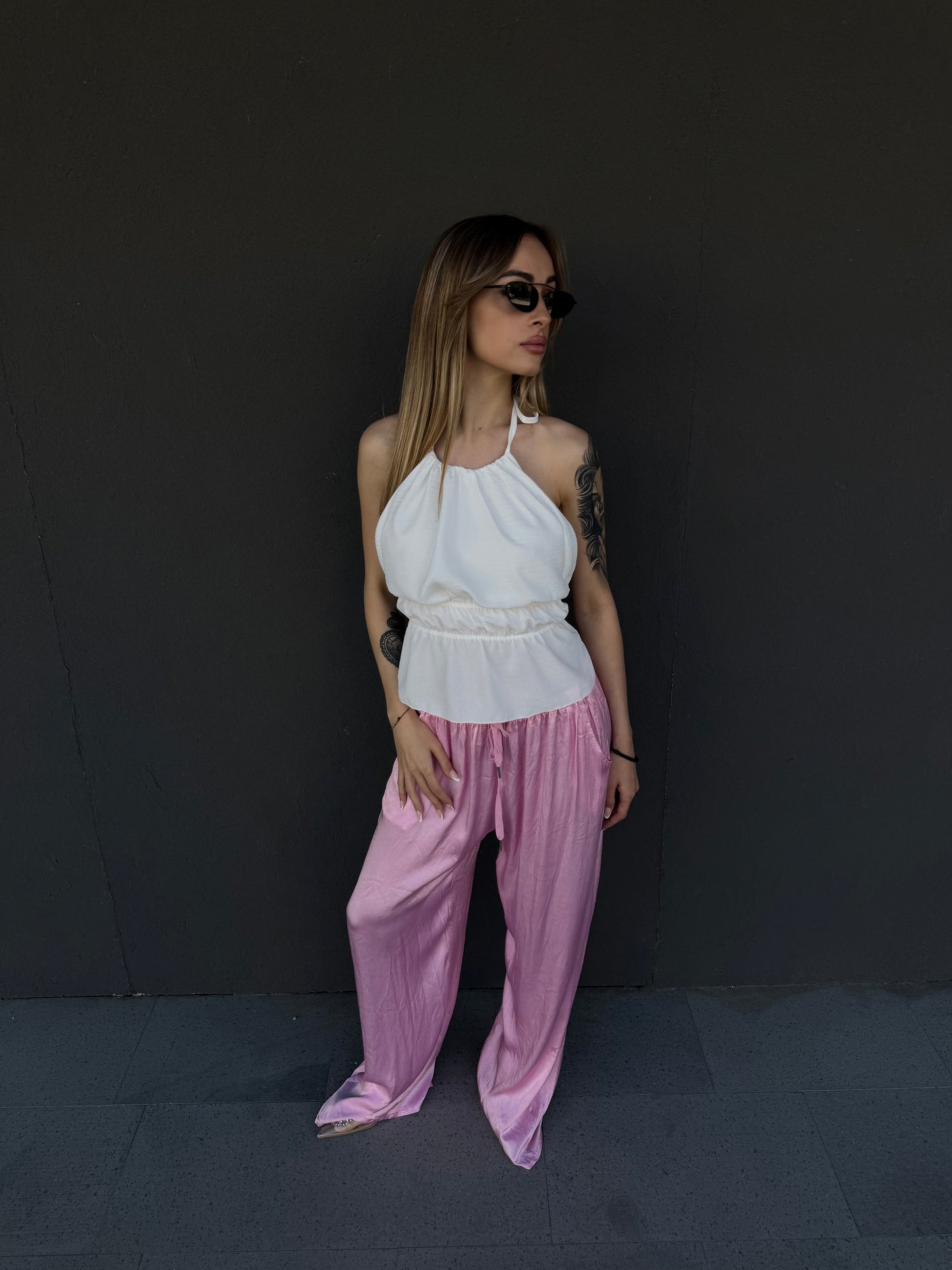 top open back bianco