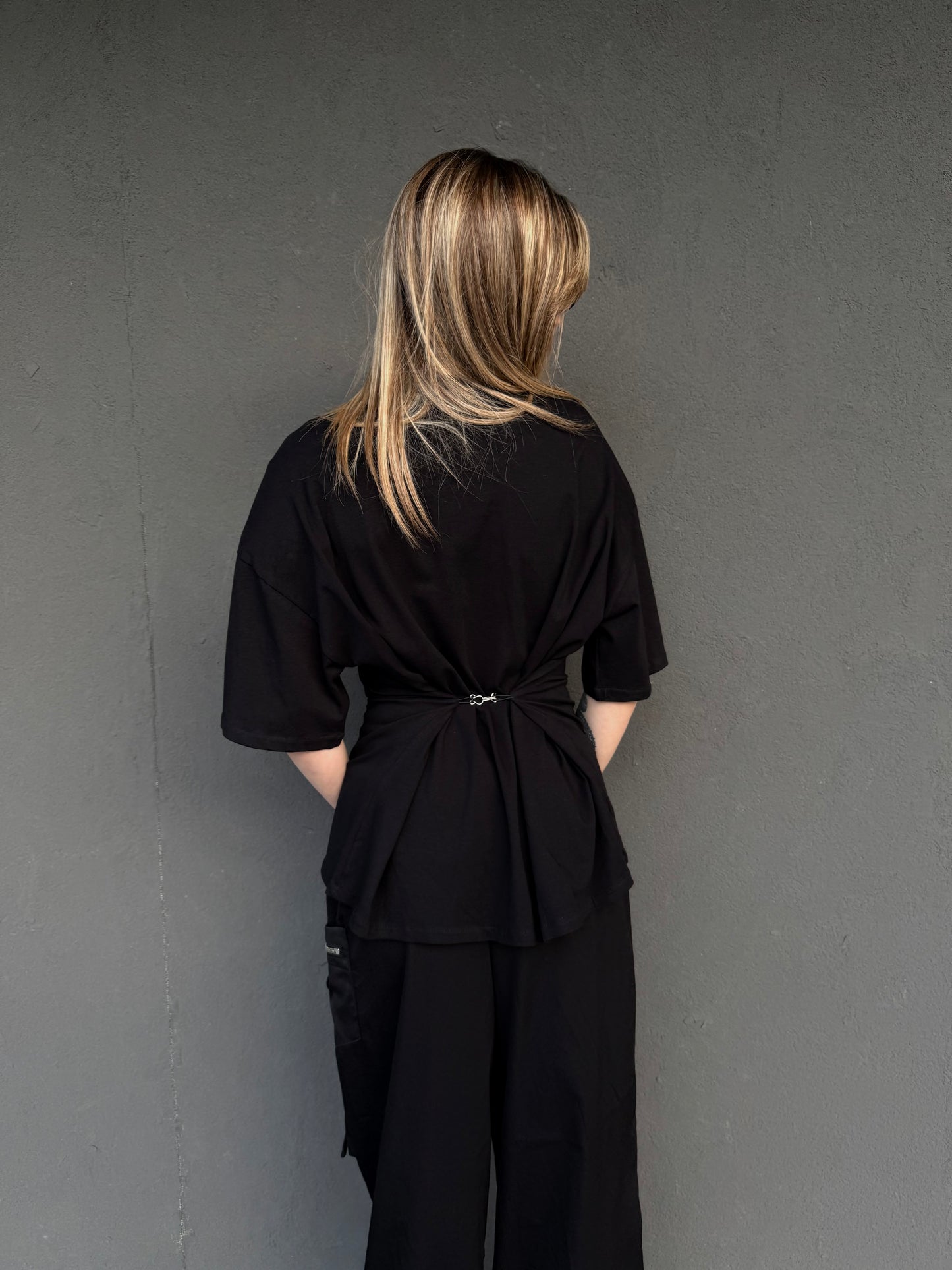 t-shirt POINT nera