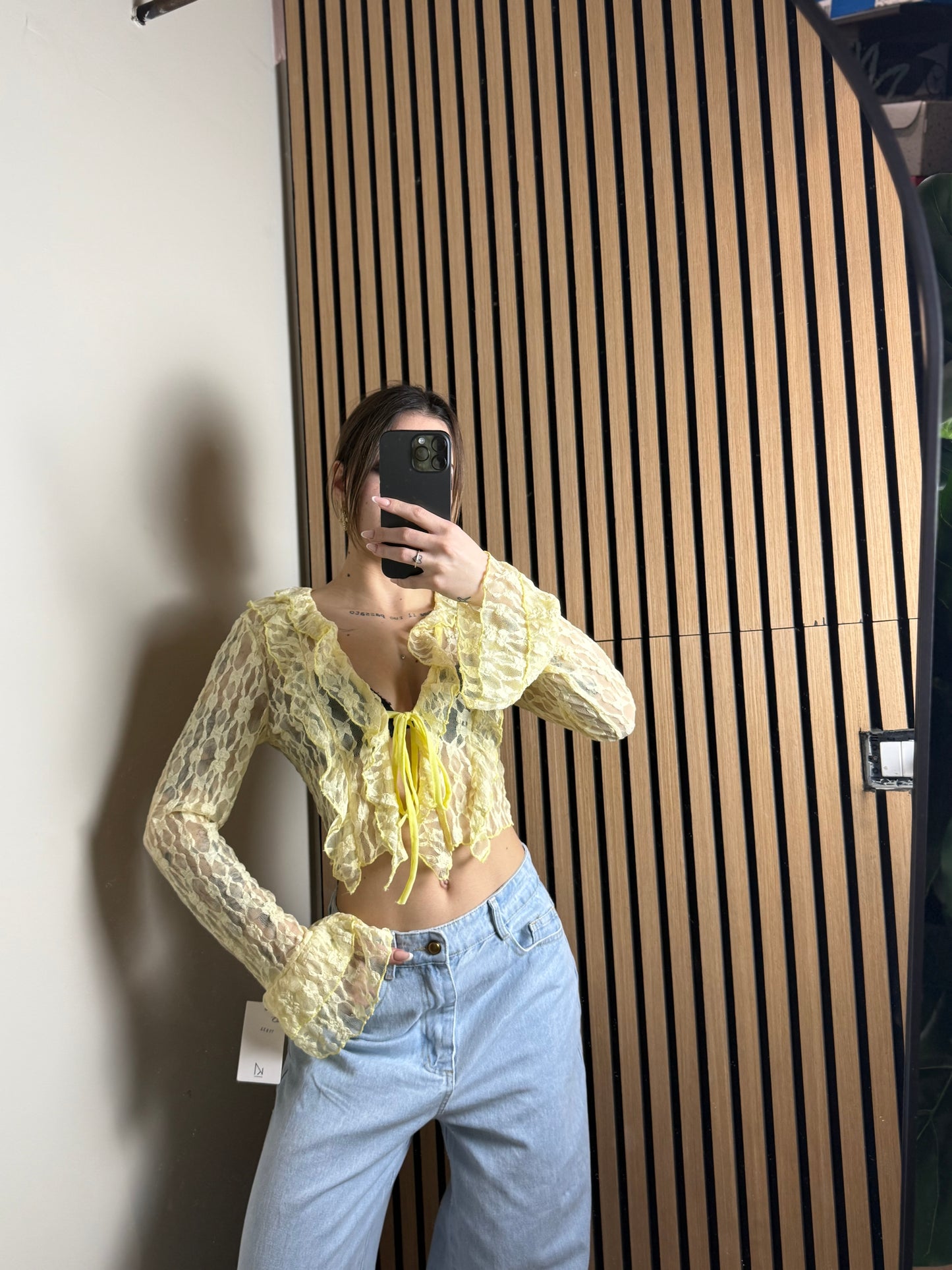 mini cardigan SAINT giallo