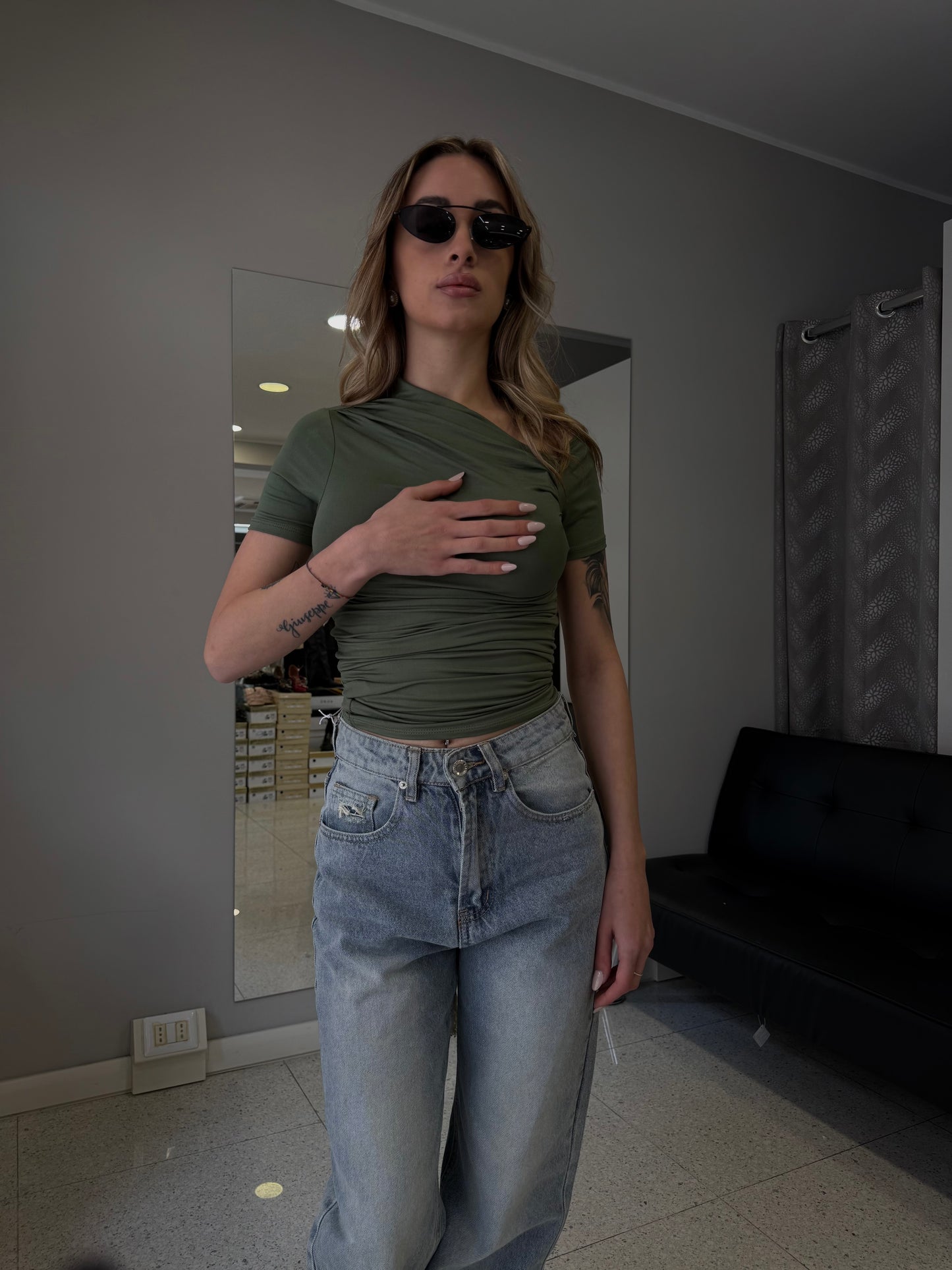 maglia Kim verde militare