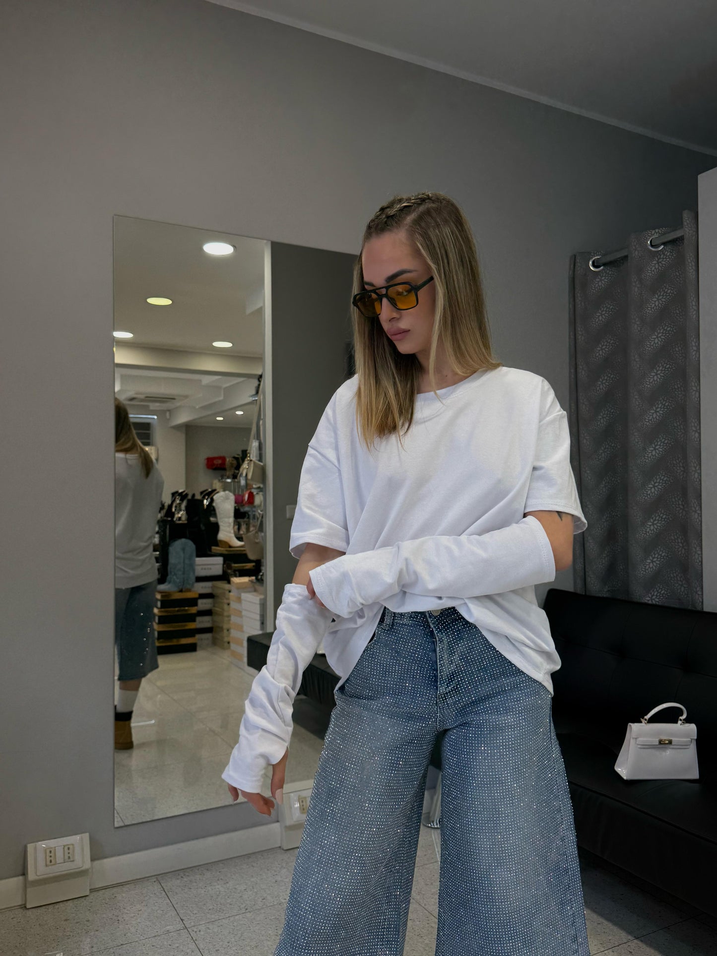 t-shirt over bianca
