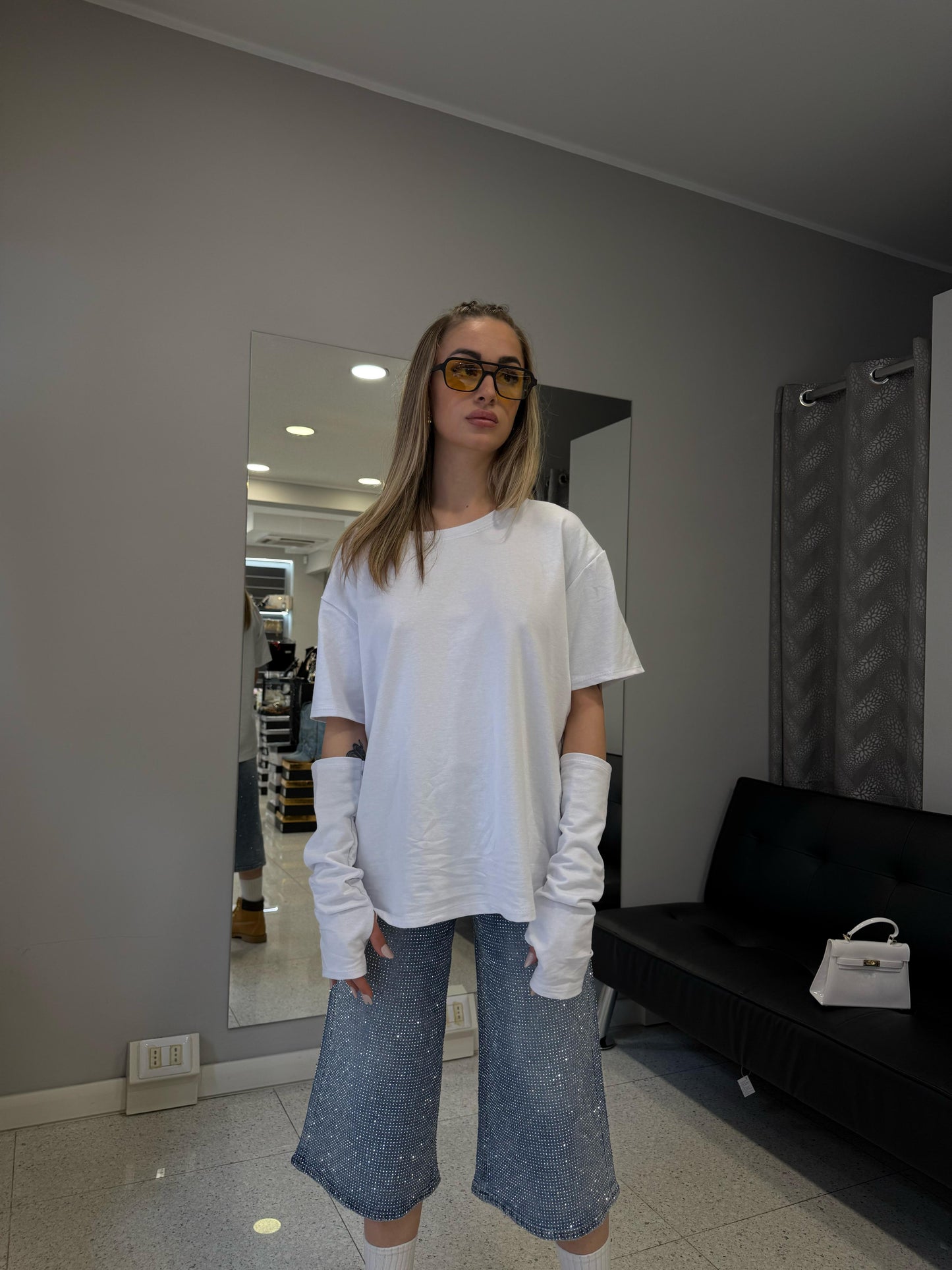 t-shirt over bianca