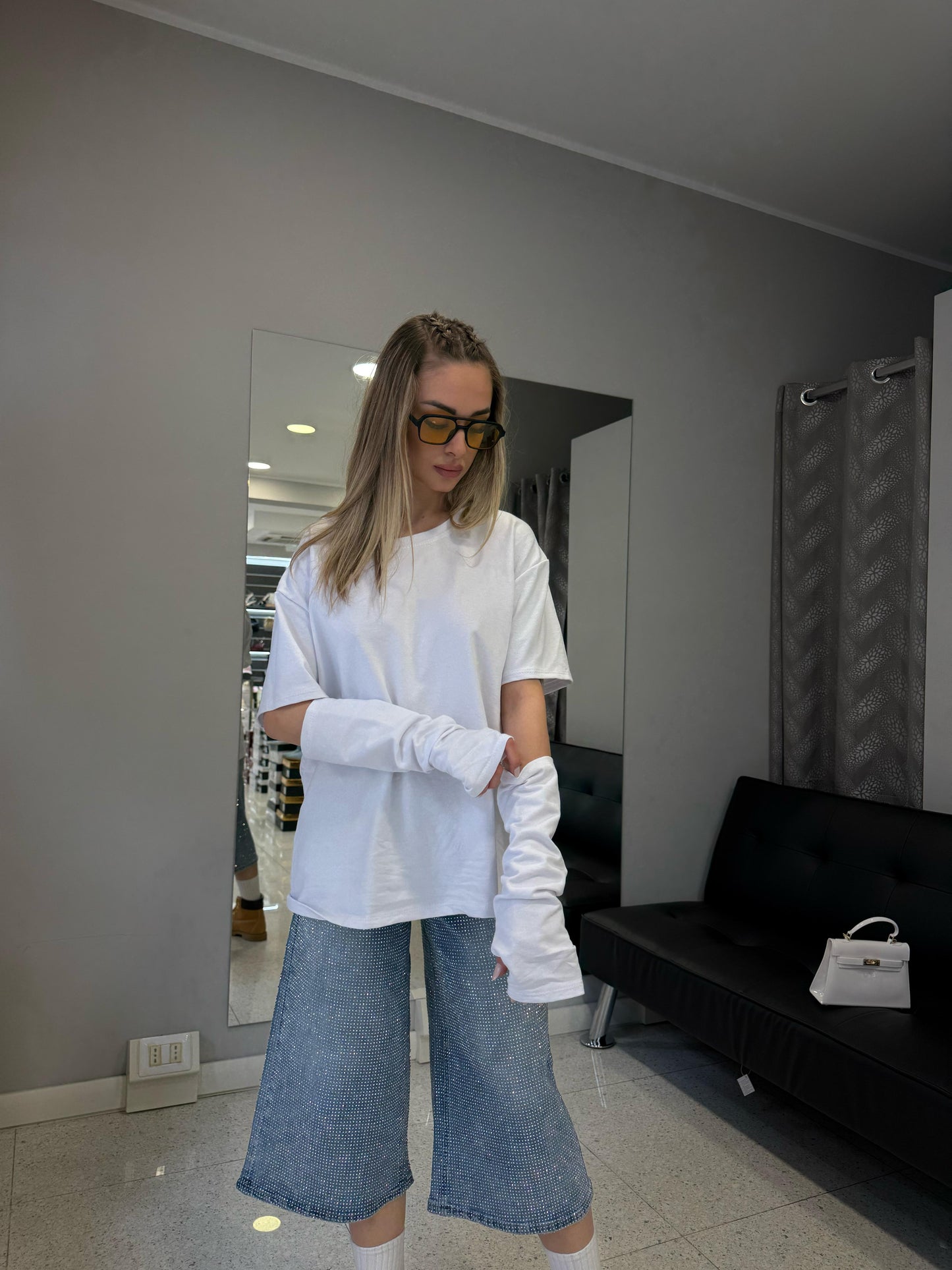 t-shirt over bianca