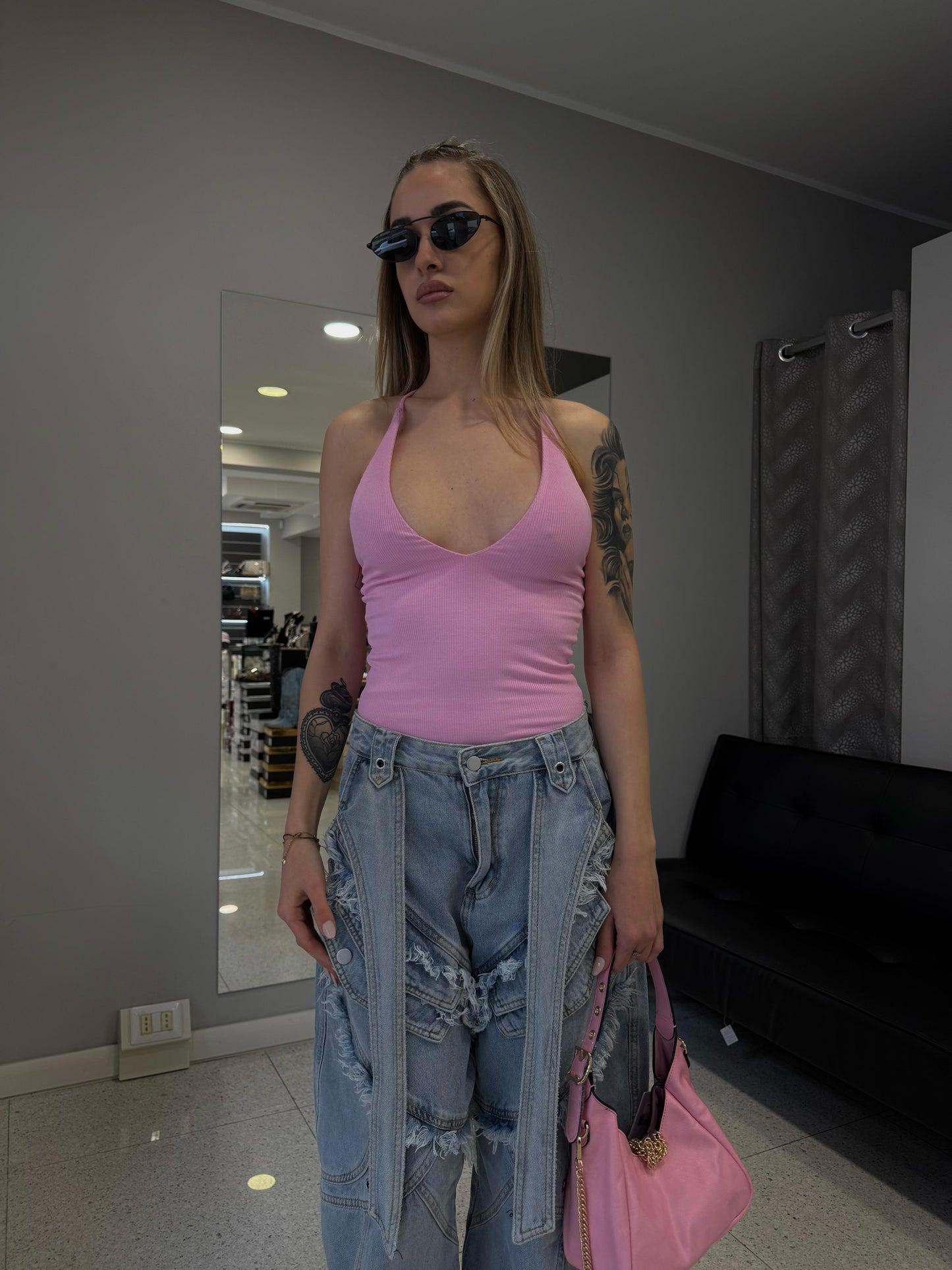 body a costine rosa shock