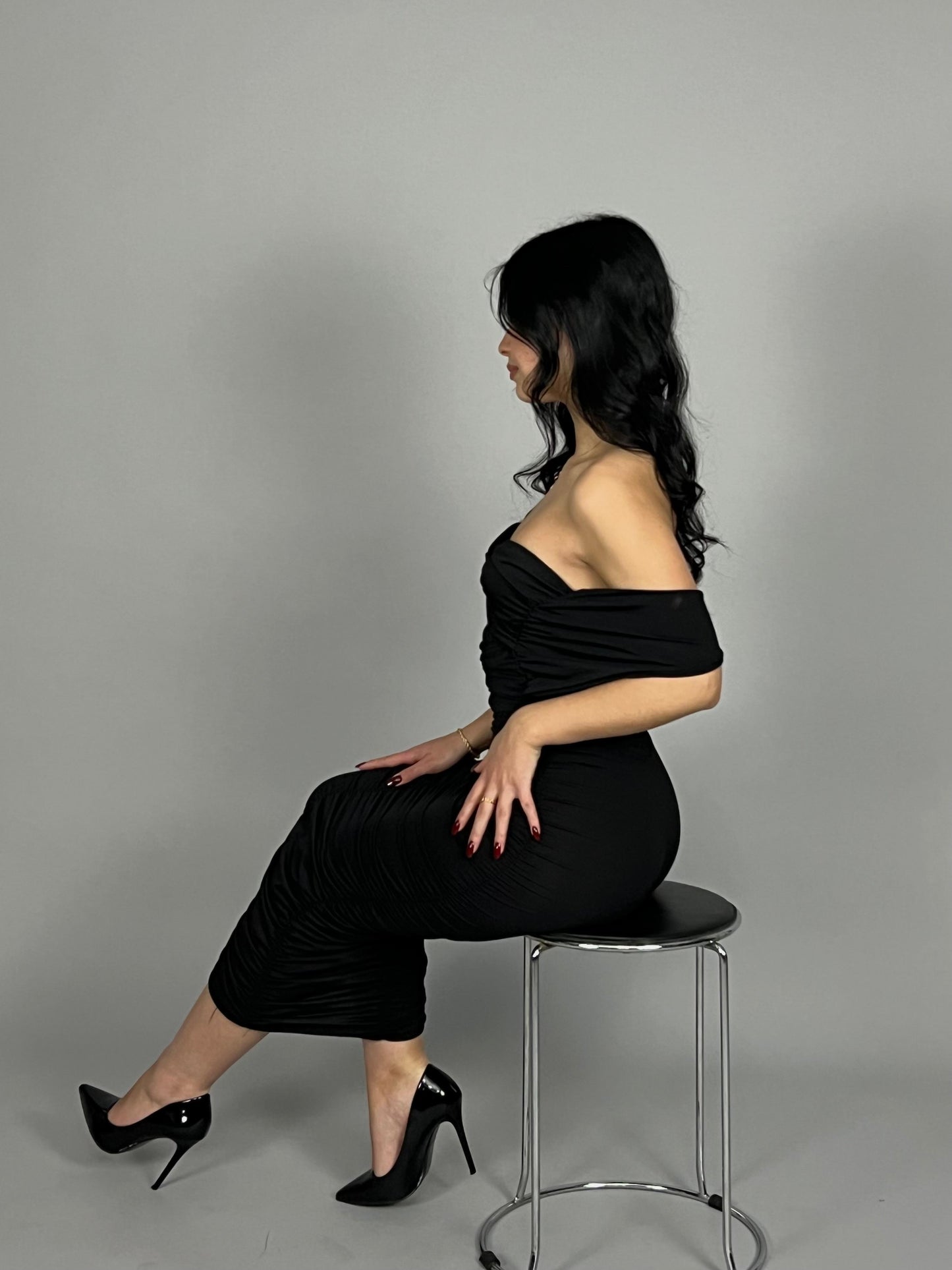 abito longuette Drape