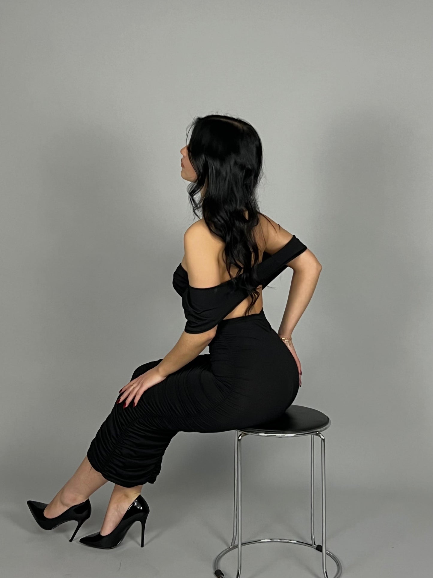 abito longuette Drape