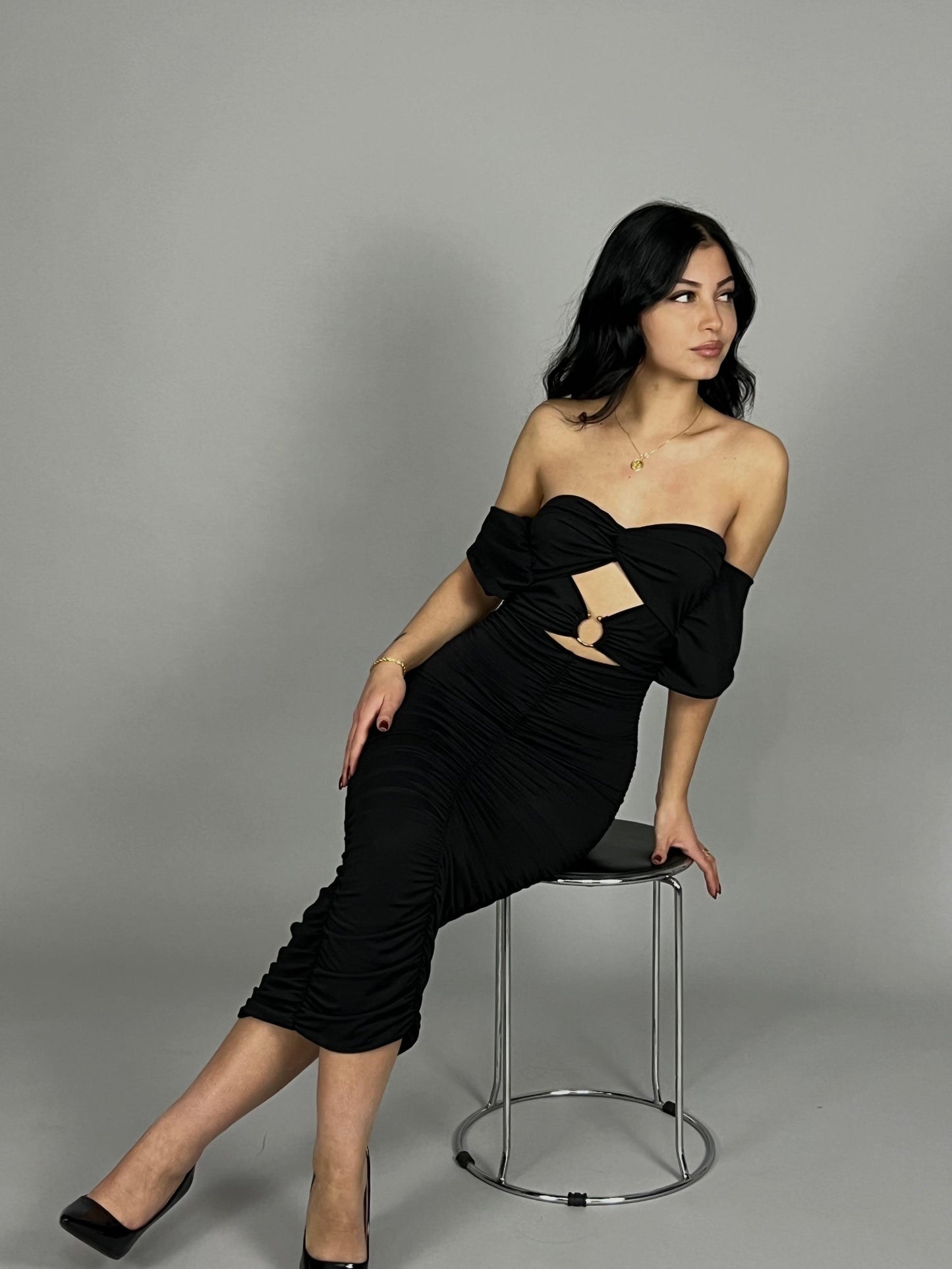 abito longuette Drape