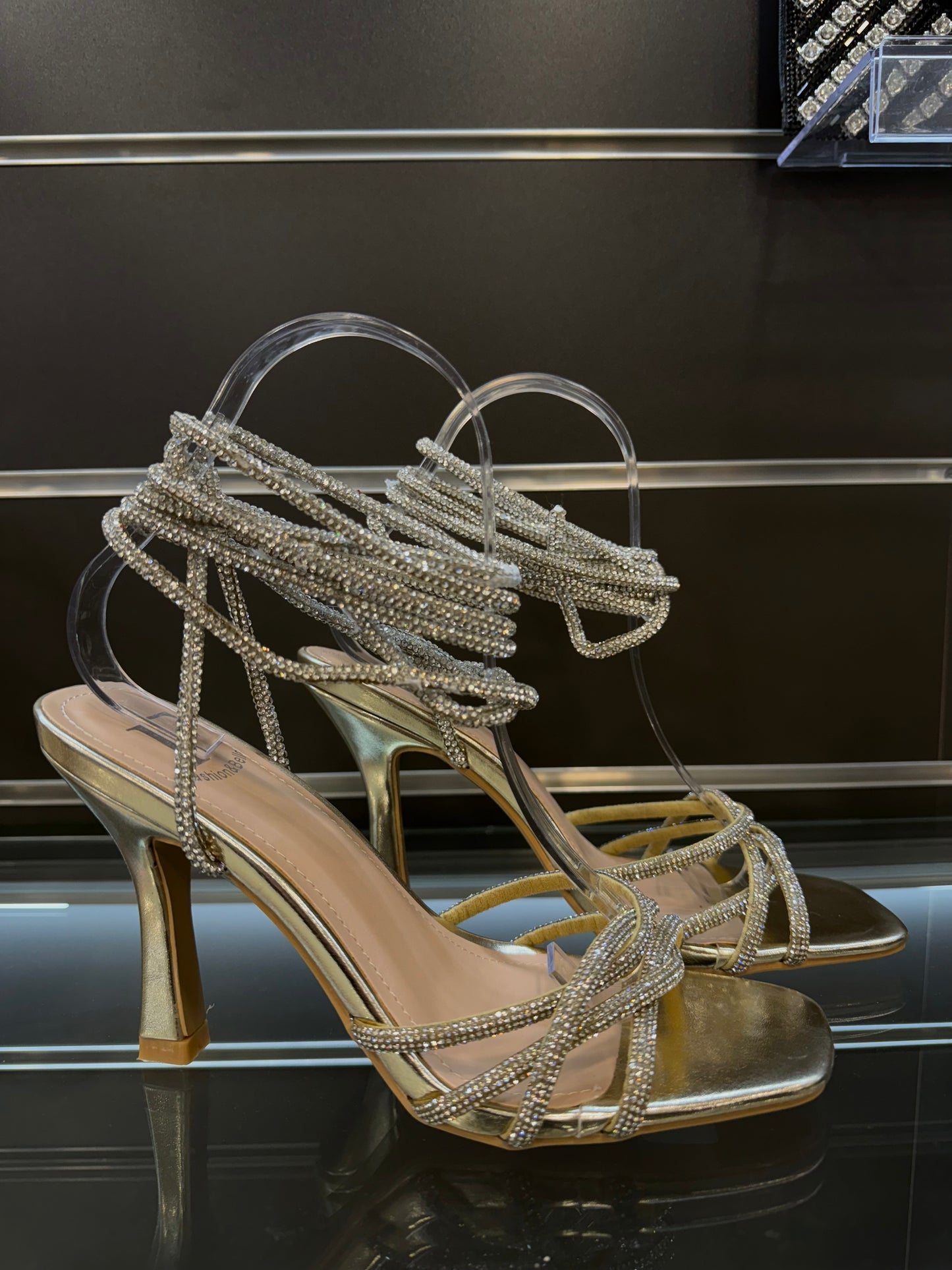 Sandalo Swarovski gold