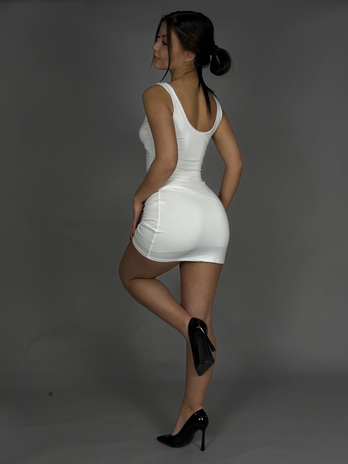 mini dress bianco