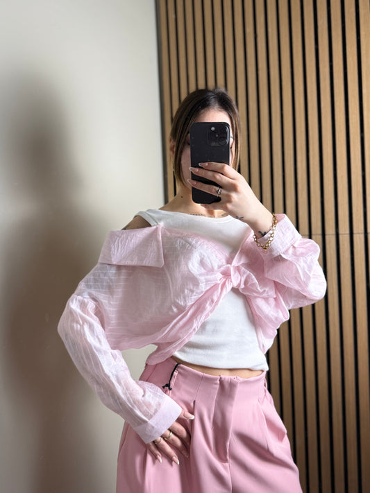 canotta con camicetta CLOÈ rosa