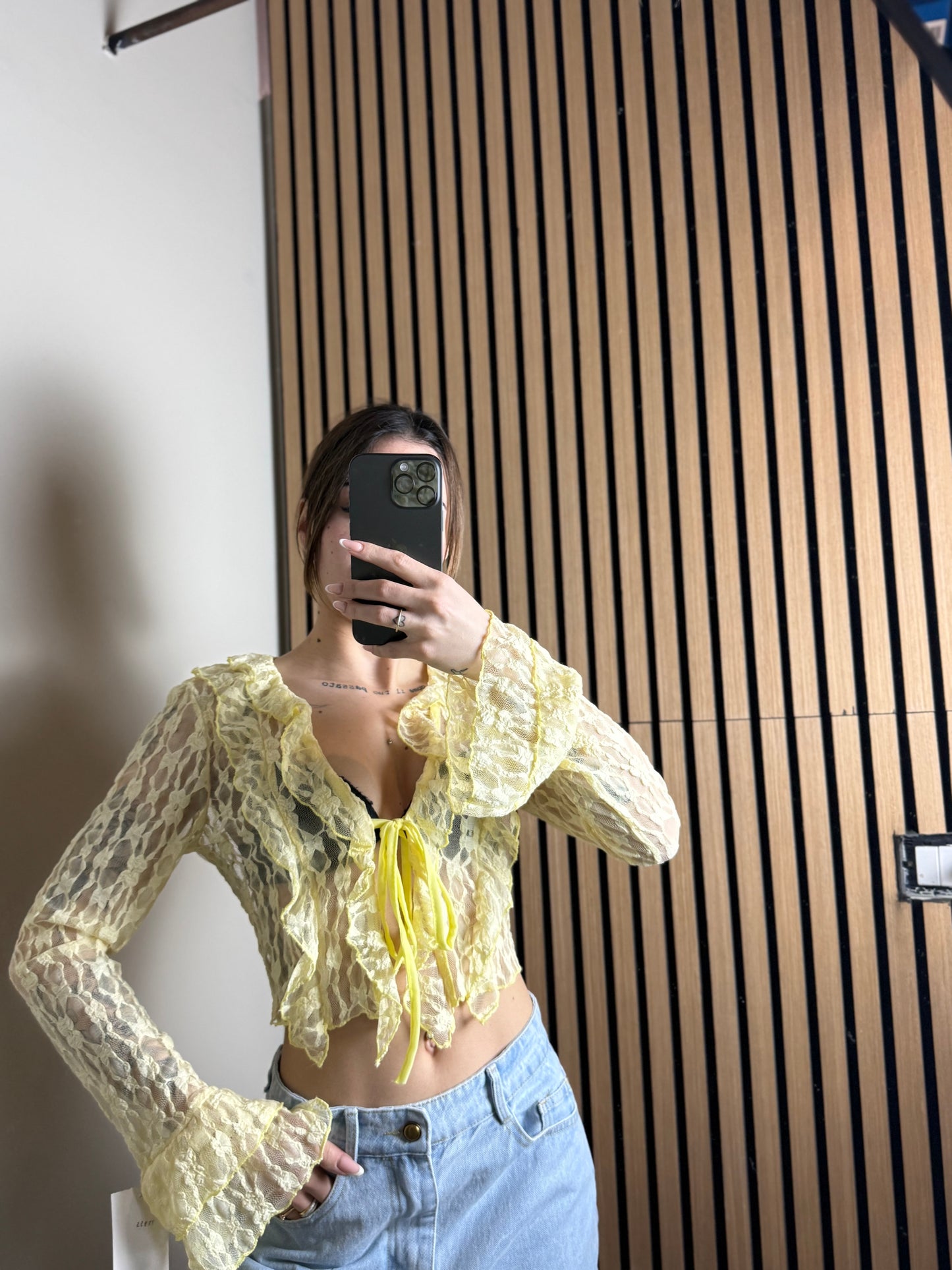 mini cardigan SAINT giallo