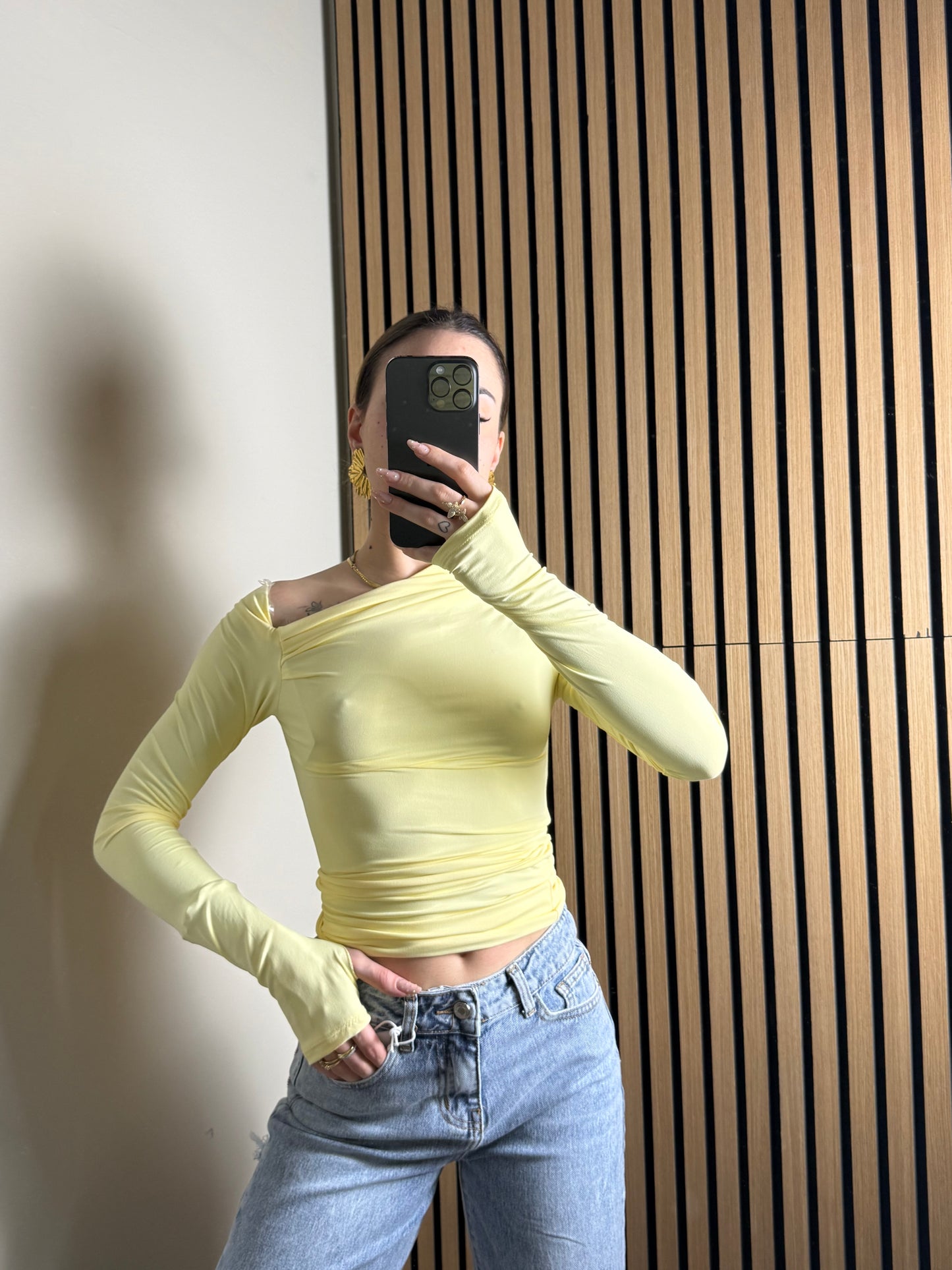 maglia KIM giallo pastello