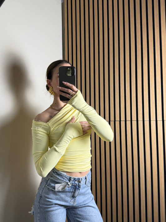 maglia KIM giallo pastello