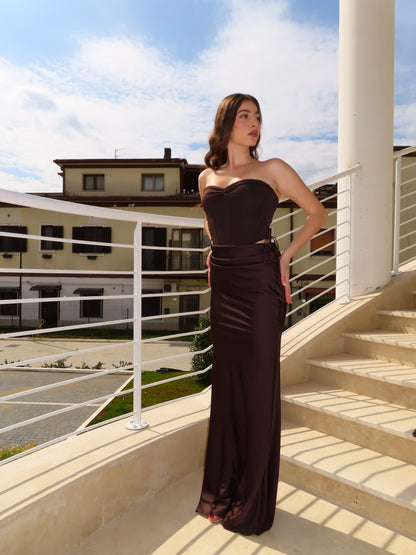 abito CORSETTO marrone