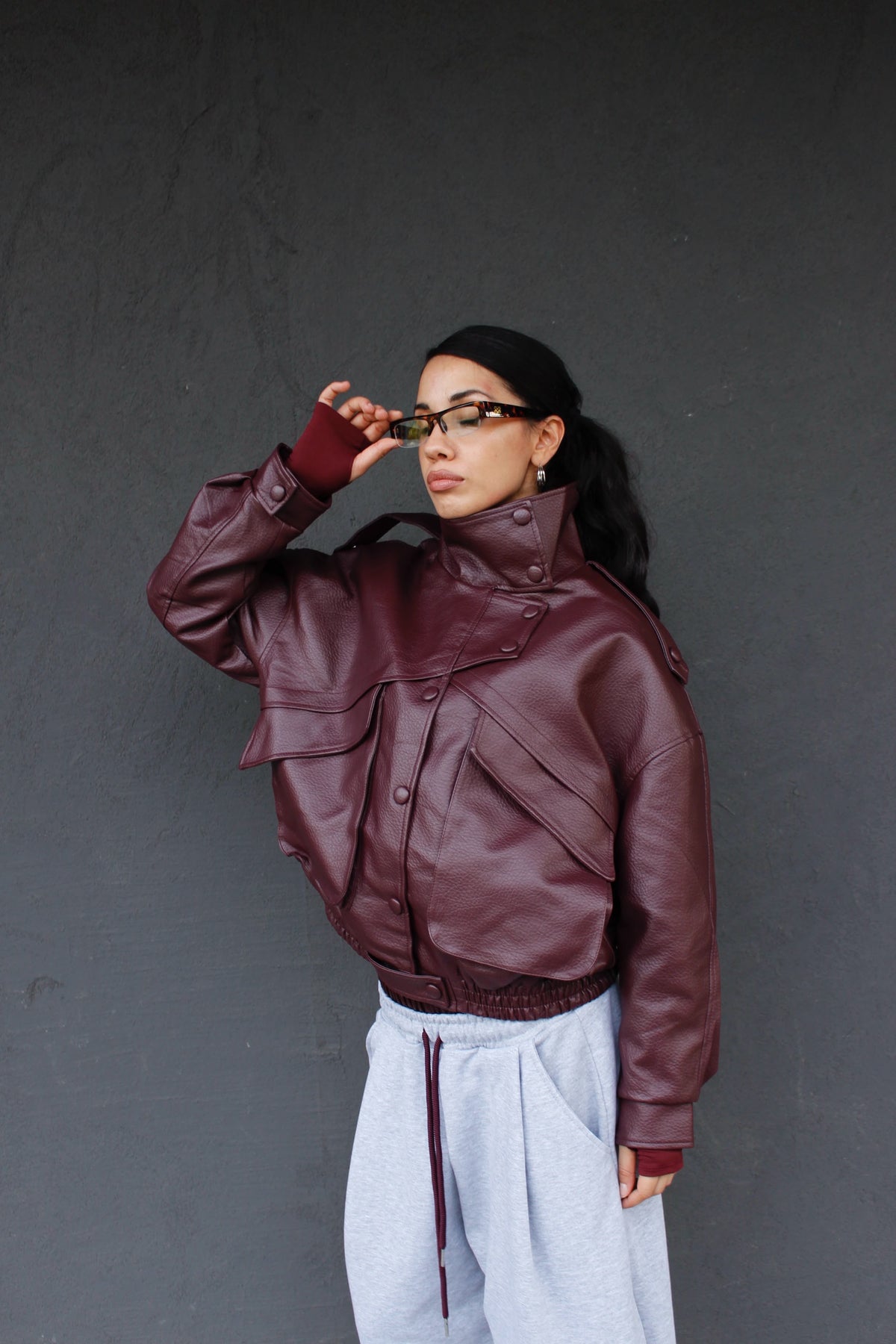 giacca in eco pelle MOTOR