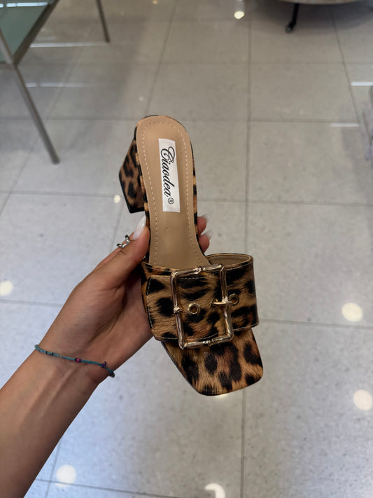 ciabatta LEOPARD con cinturino
