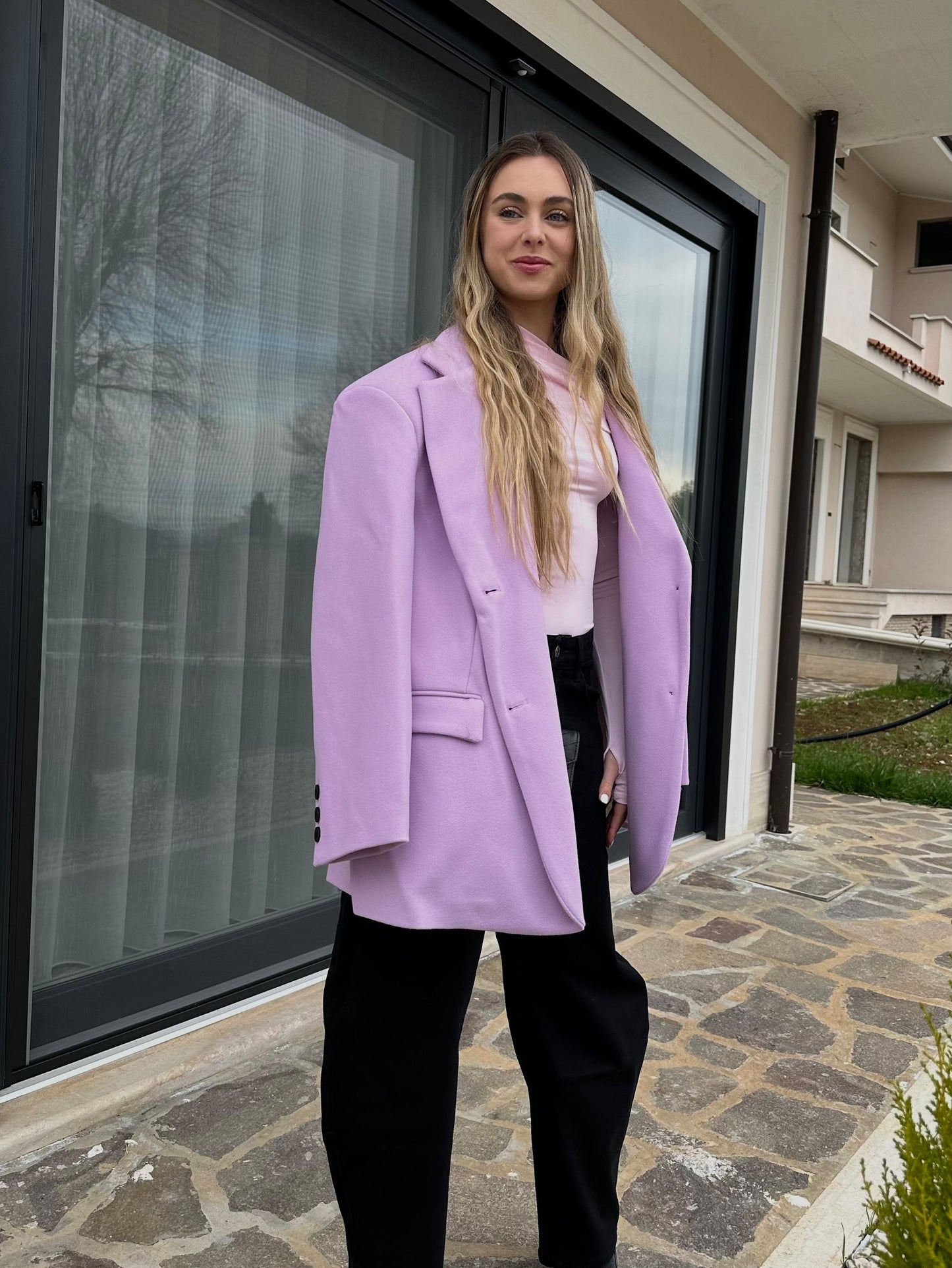 blazer in panno