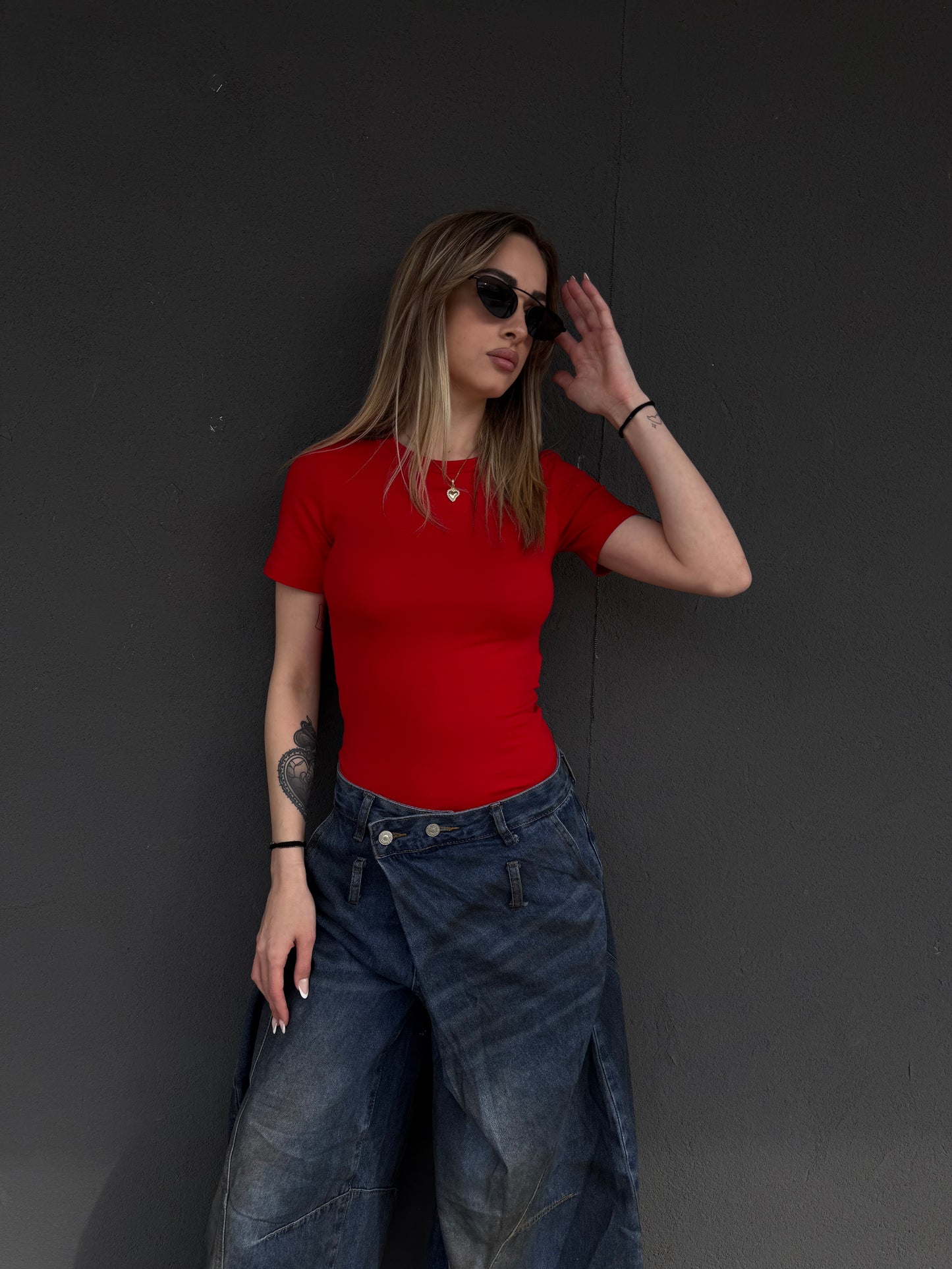 body T-SHIRT rosso