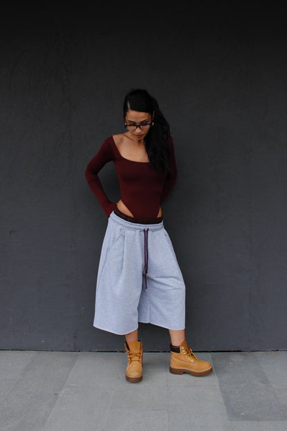 bermuda CHERRY BAND grigio