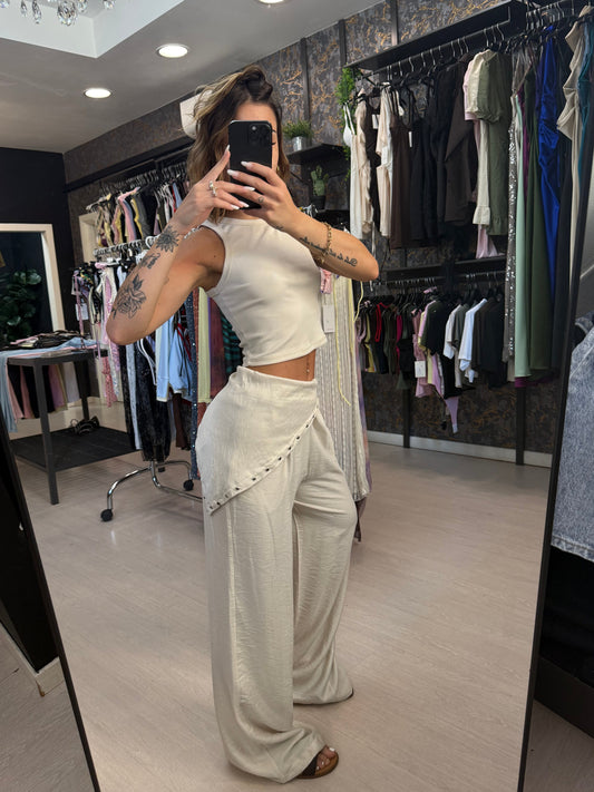 pantalone/set borchie