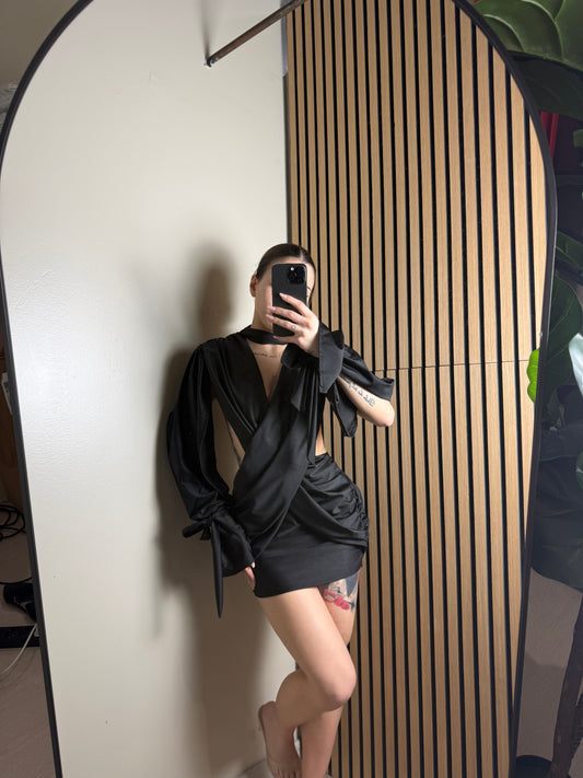 mini dress BANDE nero