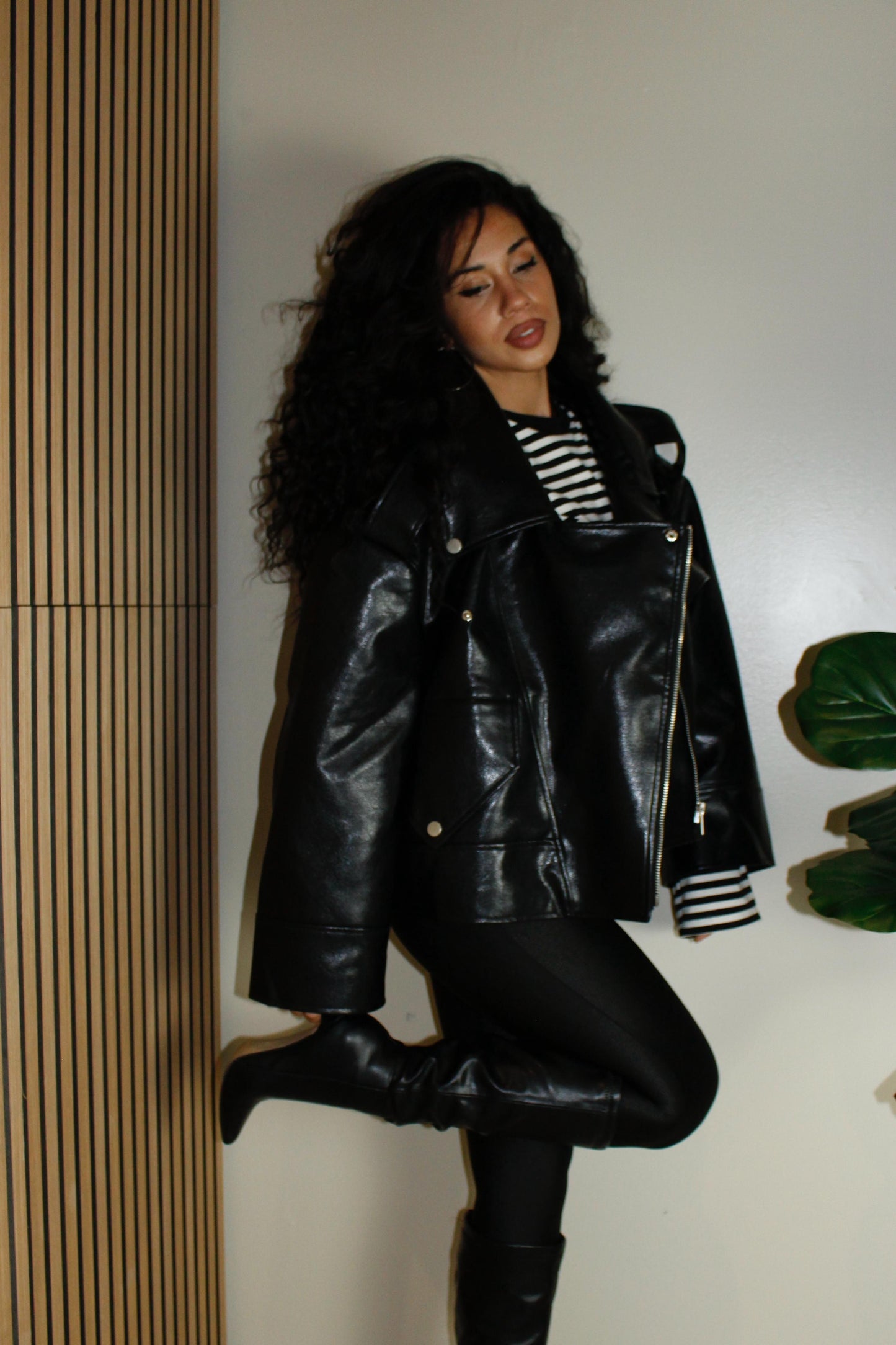 eco-pelle BIKER over