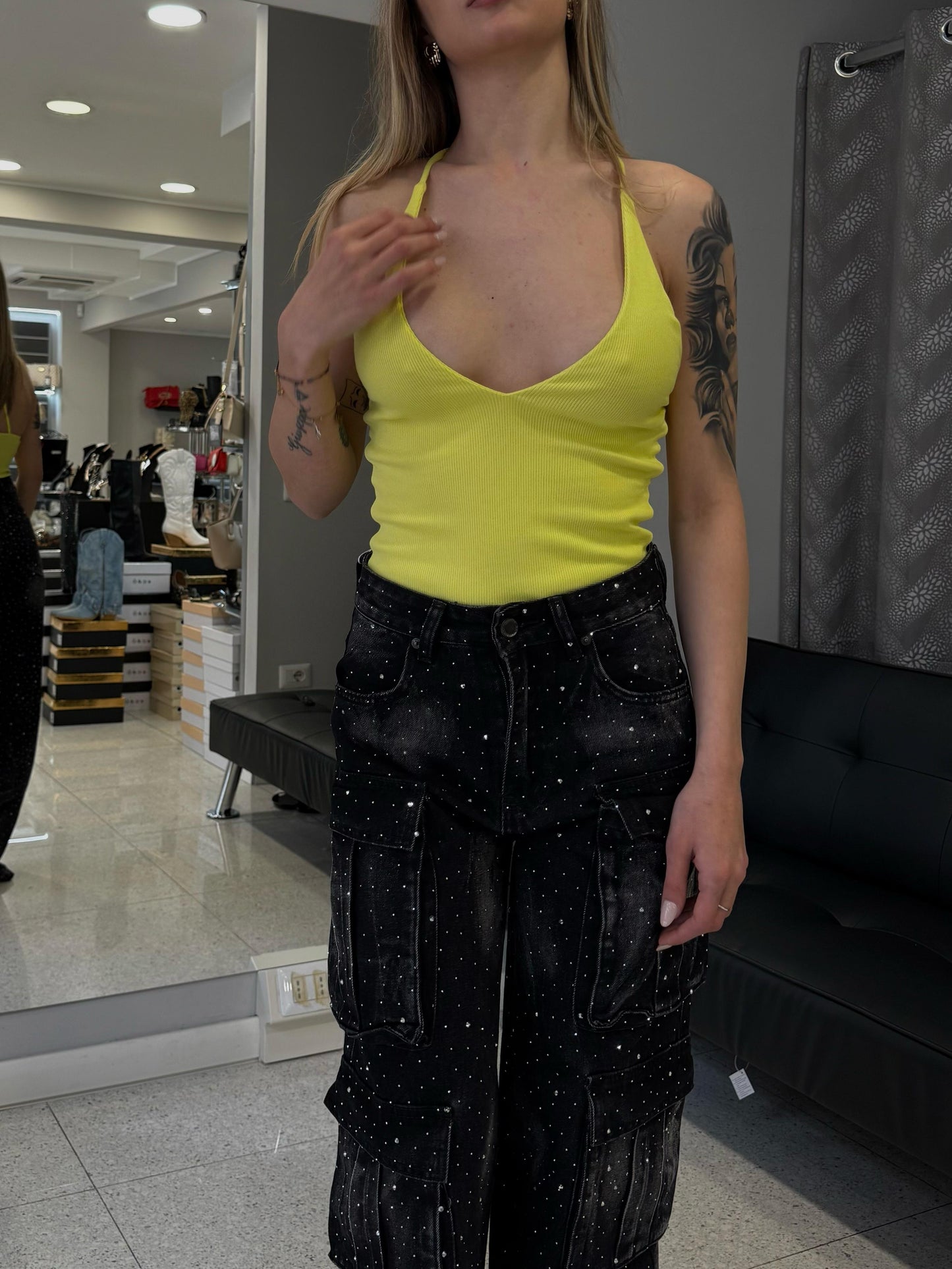 body a costine giallo