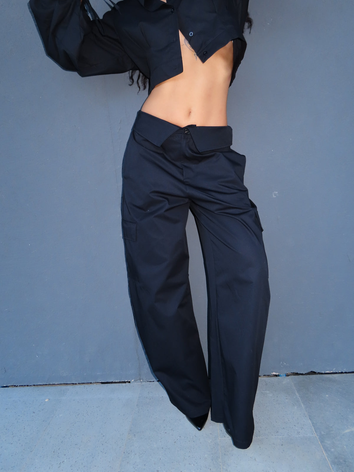 pantalone V CUT nero