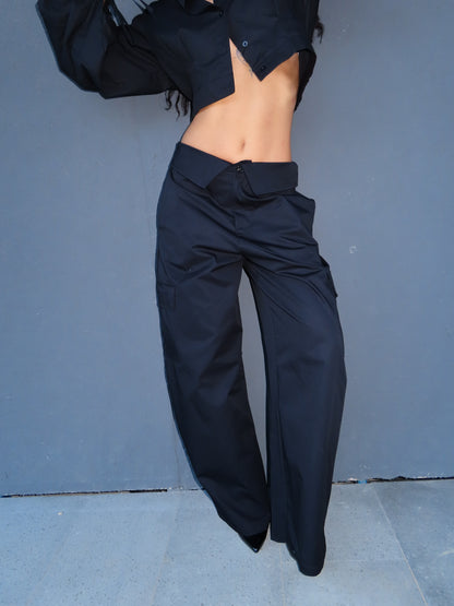 pantalone V CUT nero