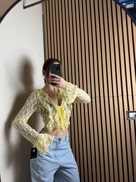 mini cardigan SAINT giallo