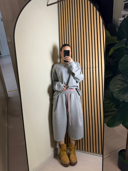 JORTS grigio con elastico rosa