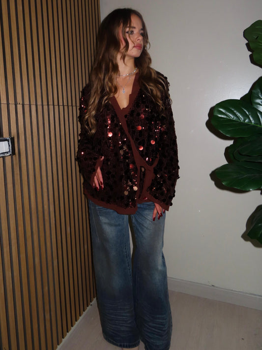 cardigan PAILLETTES