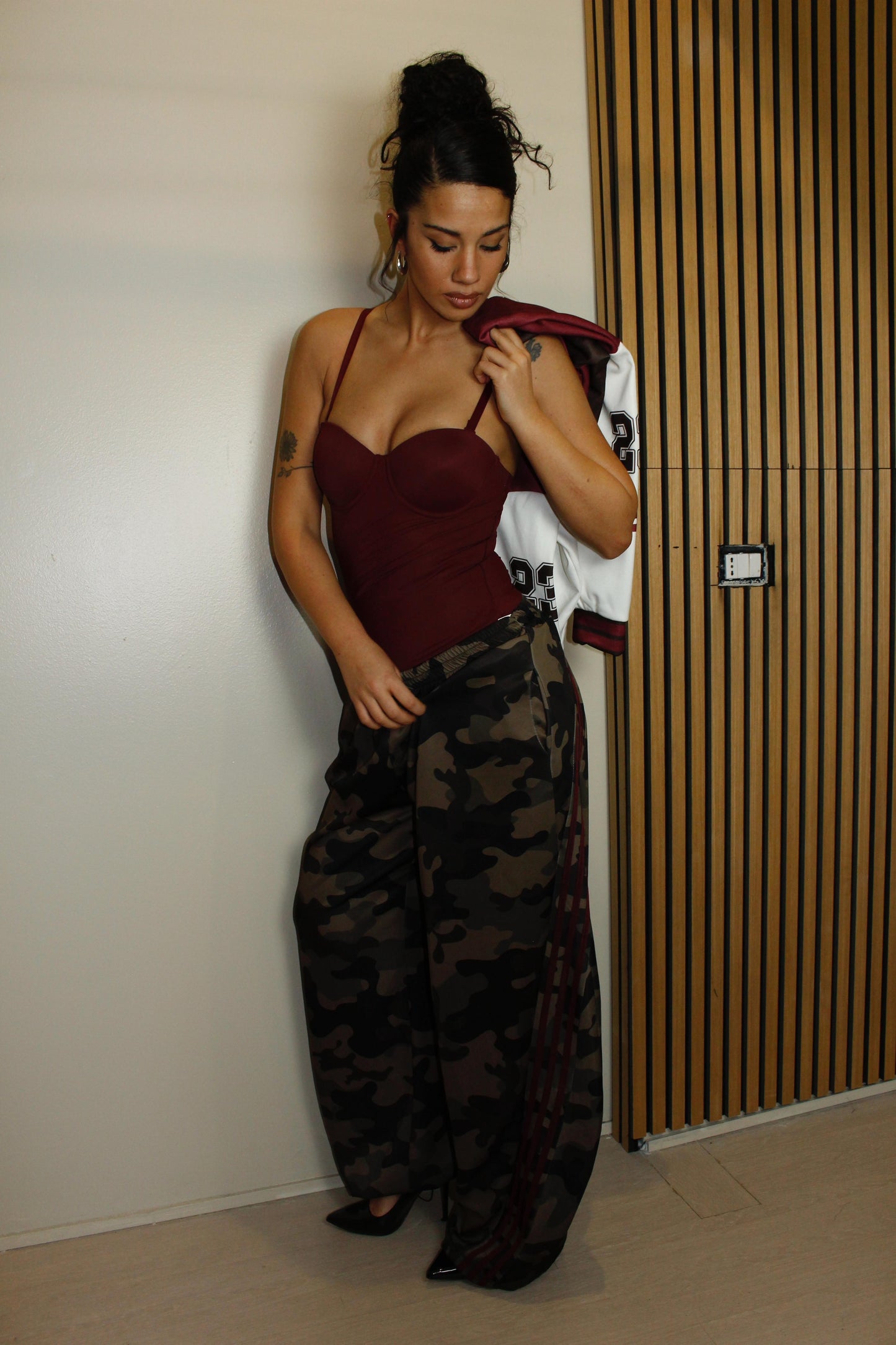 panta Adì militare bordeaux