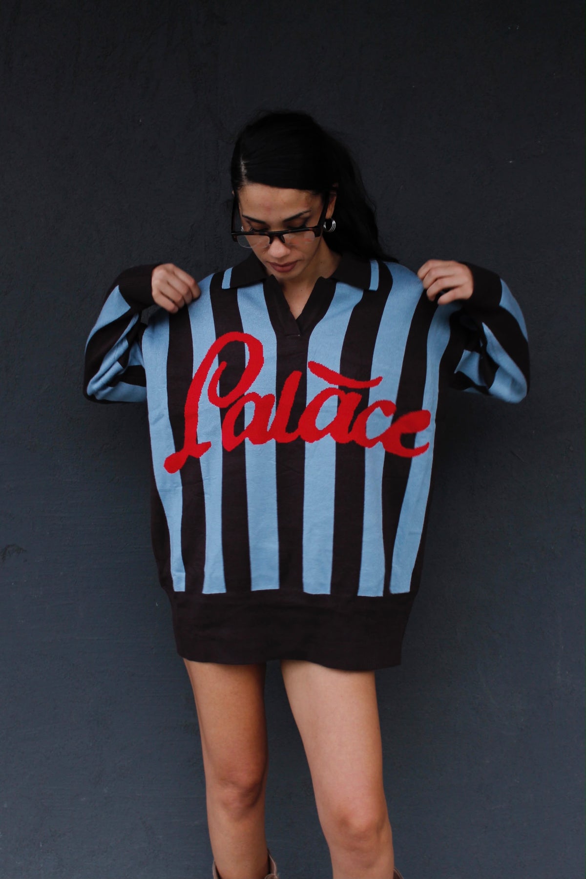 maglione/polo PALACE azzurro/marrone