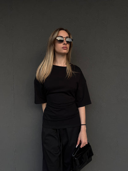 t-shirt POINT nera