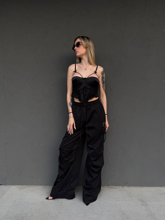 pantaloni POLLY neri