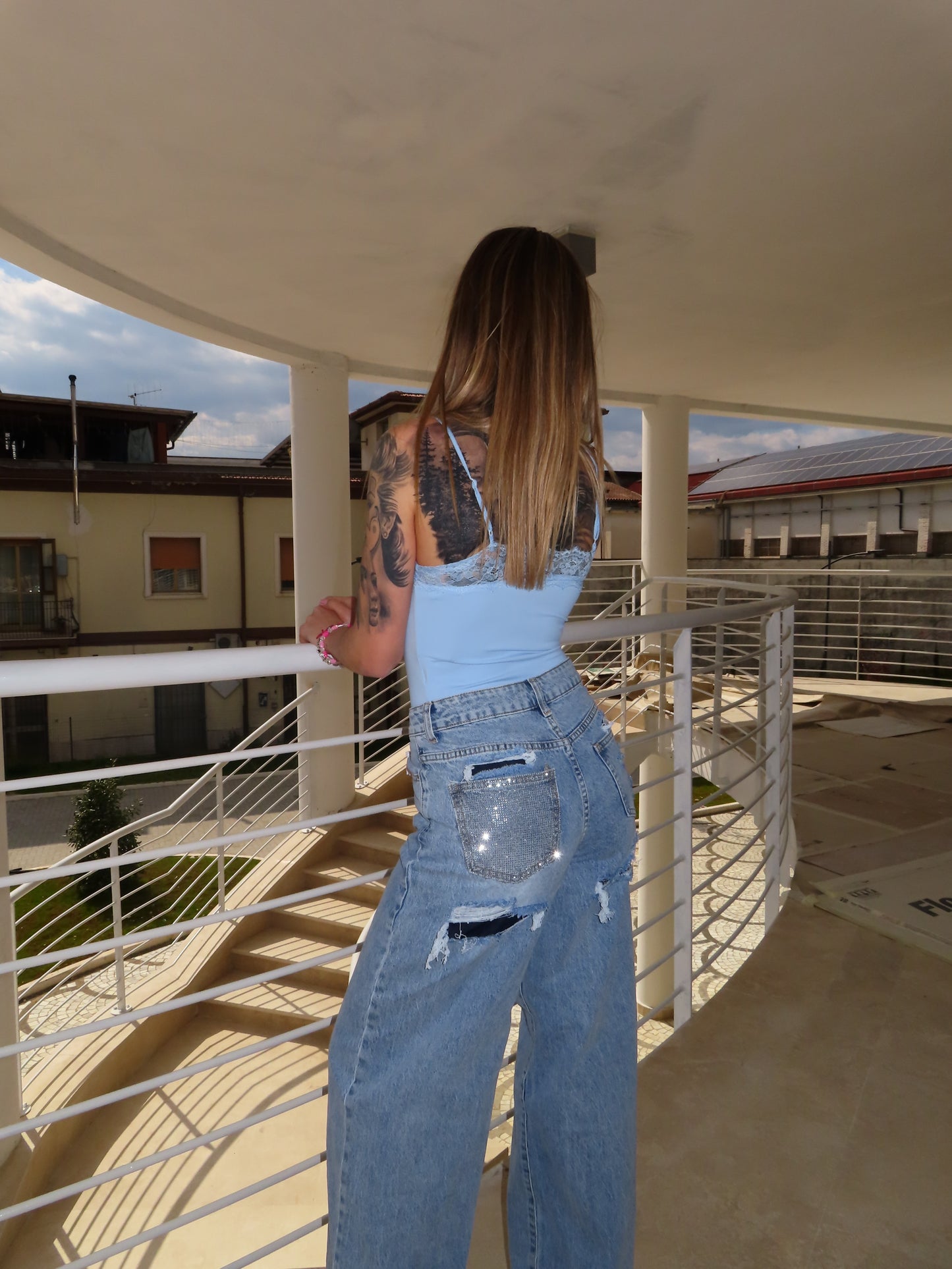 jeans tasca SWAROVSKI