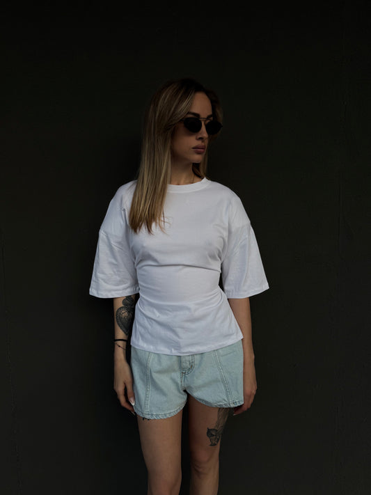 t-shirt POINT bianca