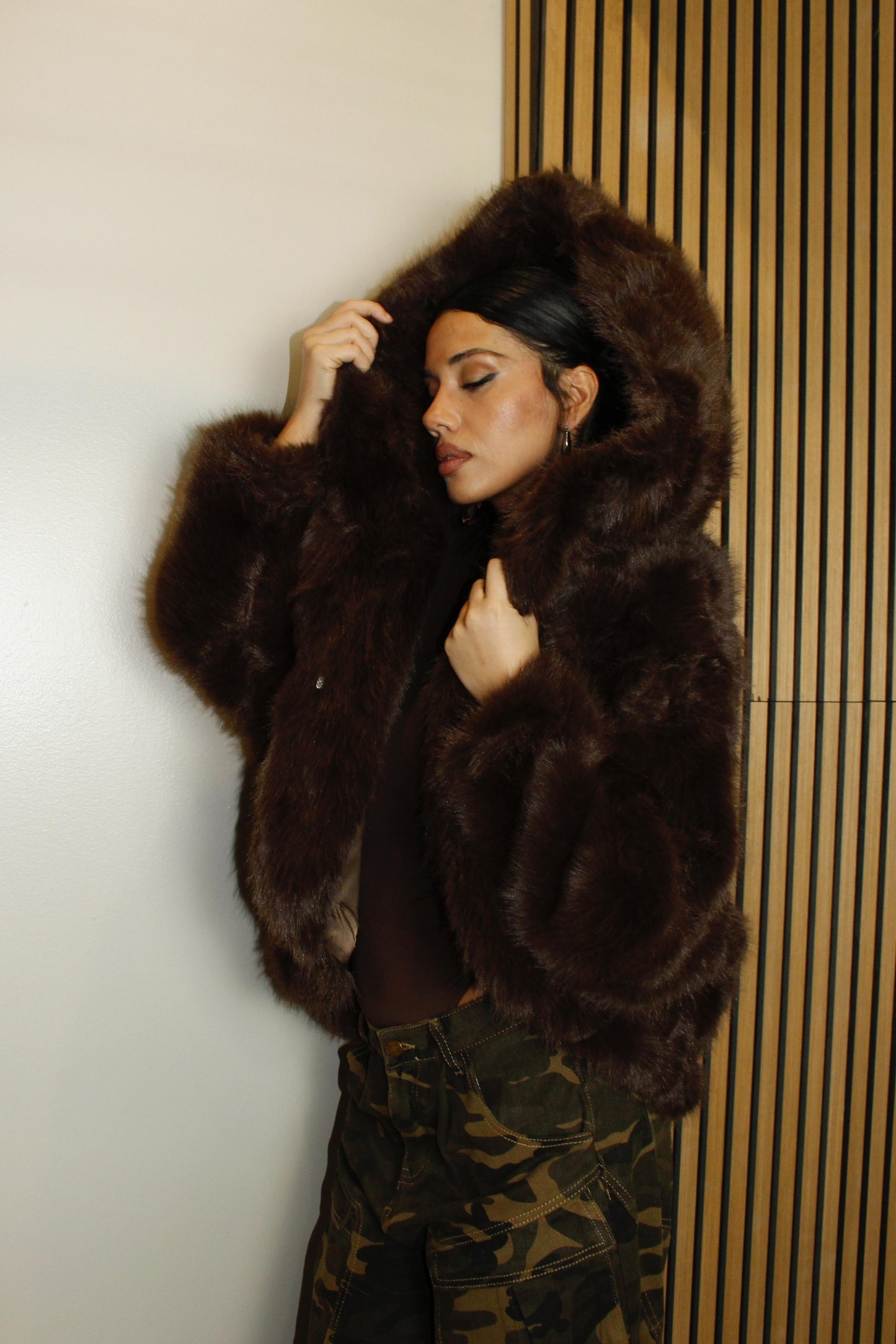 eco-pelliccia STAR marrone